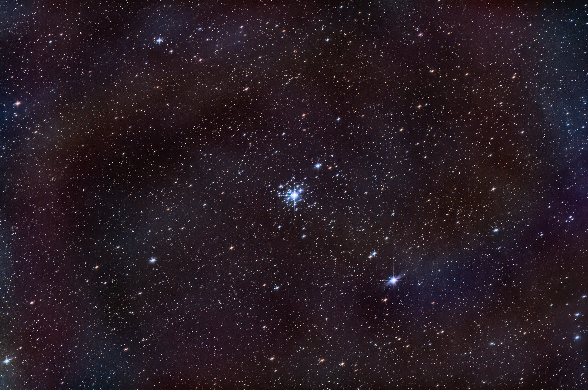 八级光害C64/NGC2362弧矢增六星团