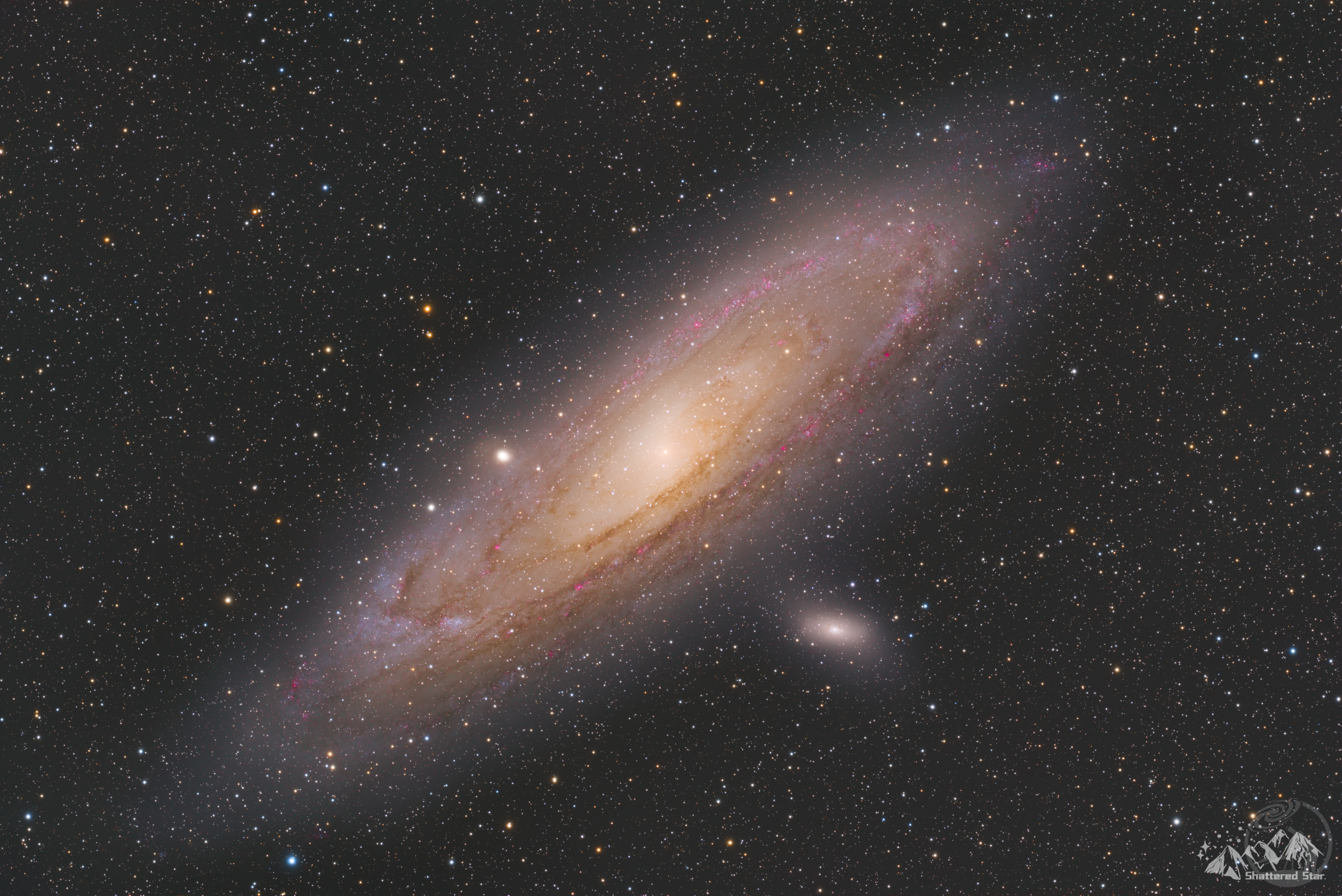 使用新脚本合成H通道之再次处理M31