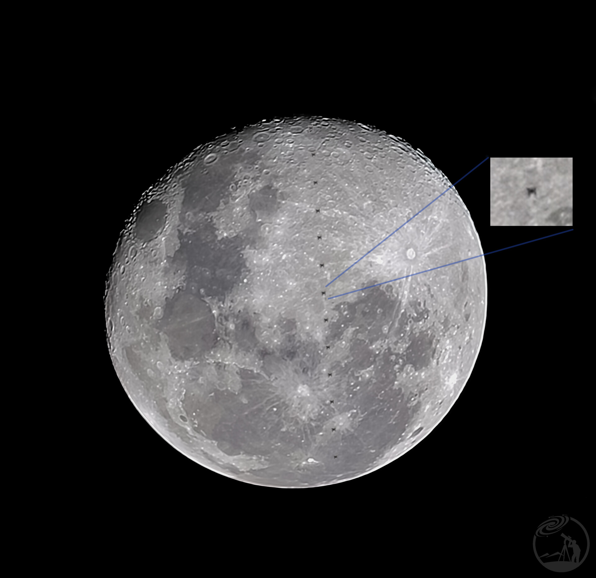 今年最后一个中国空间站凌月（满月）