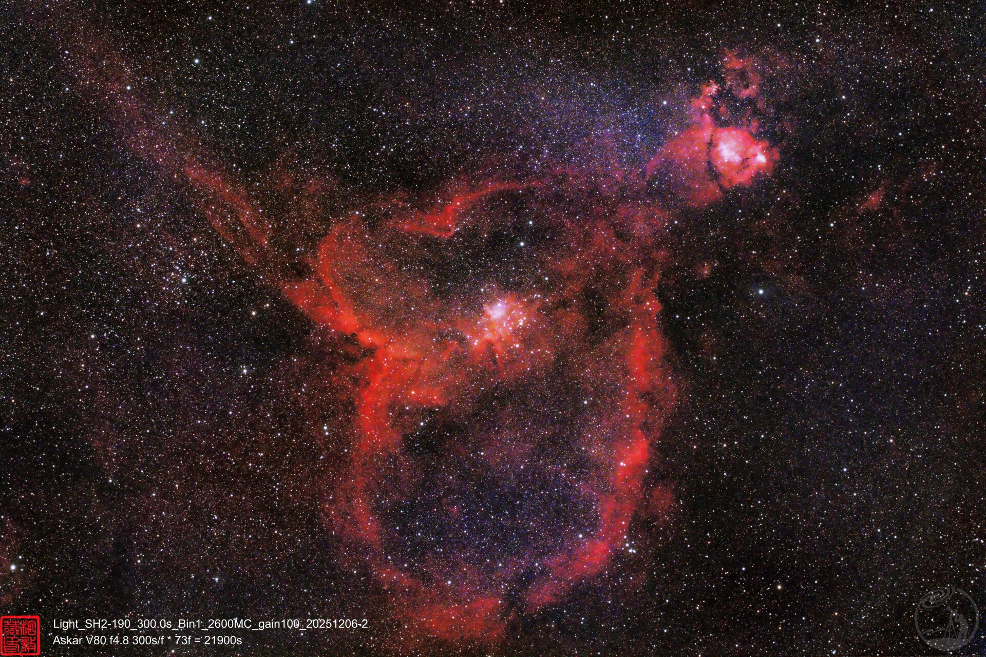 SH2-190 心脏星云