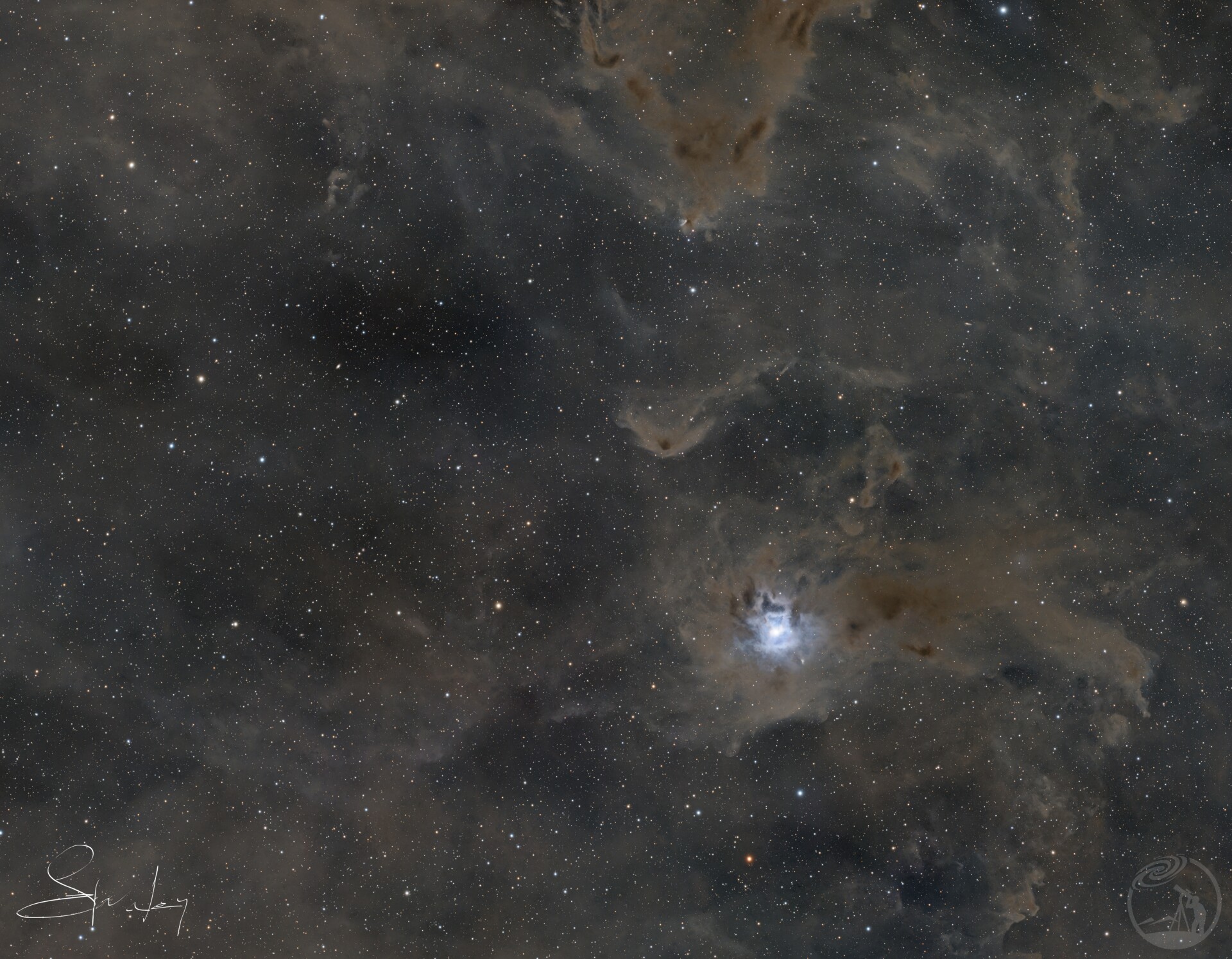 NGC7023:尘埃中的鸢尾花