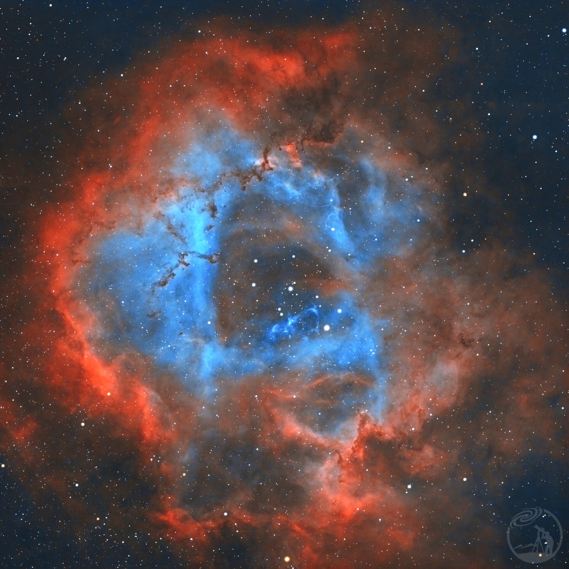 伪哈勃色都NGC2237玫瑰星云