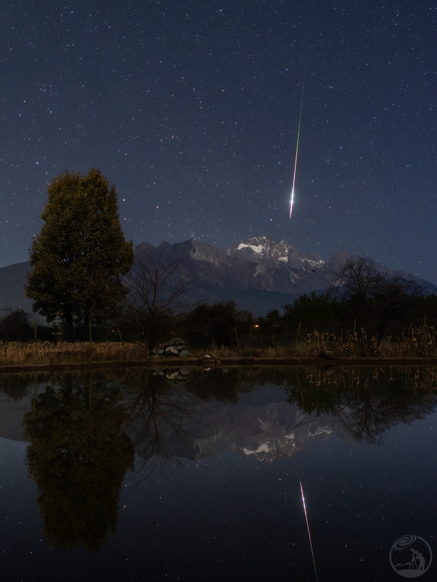 玉龙雪山最帅的流星