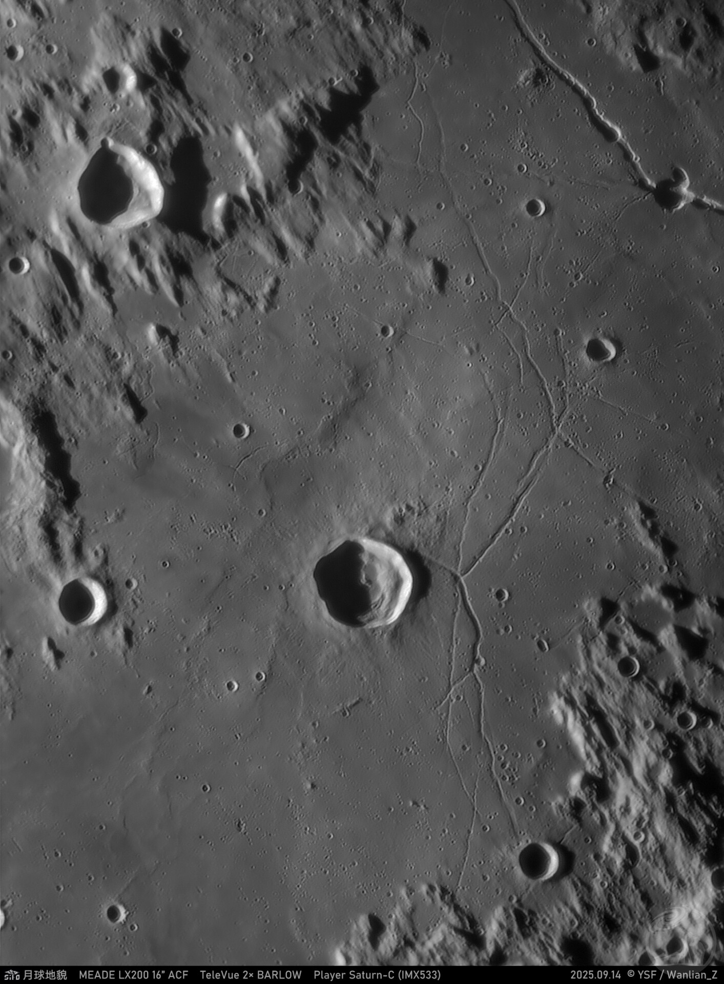 中央湾上的坑洞与褶皱