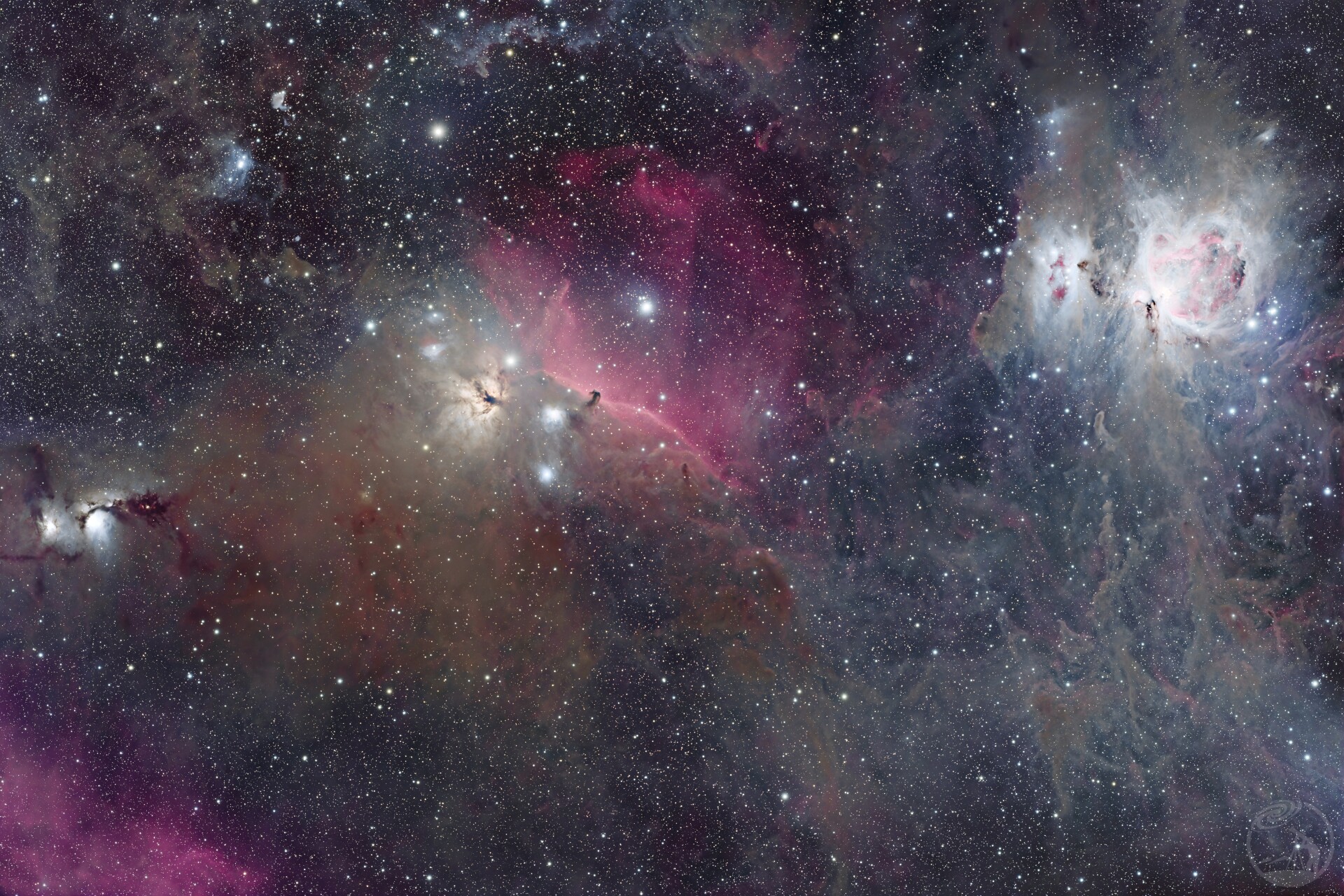 M78 & IC434 & M42