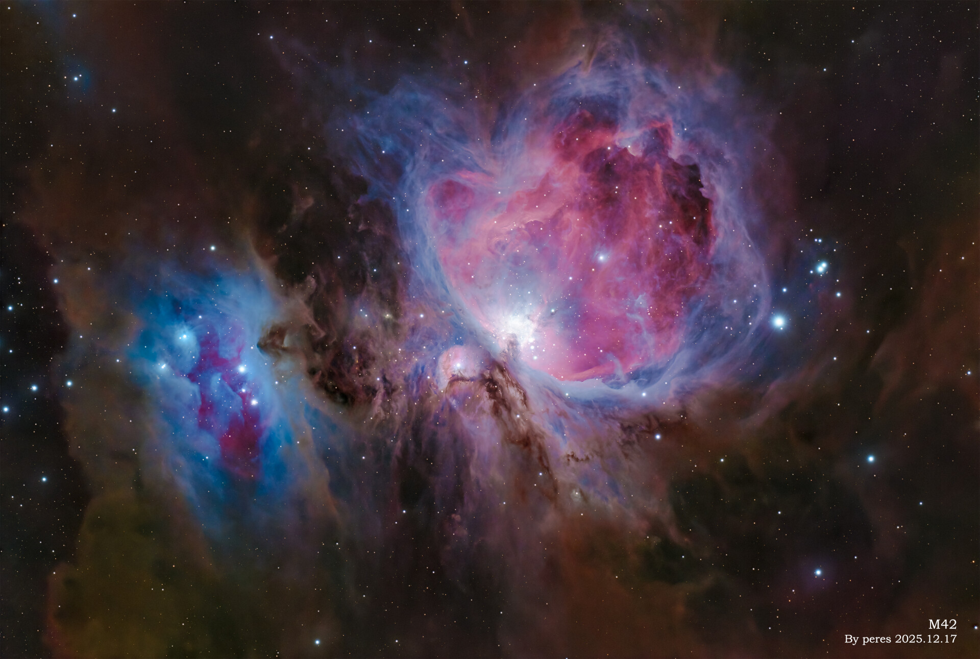 六小时曝光的 M42