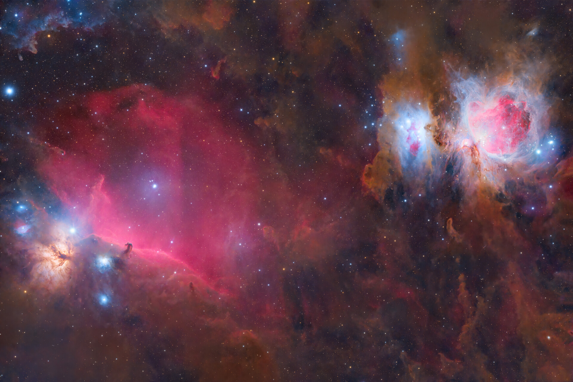 猎户座大星云+马头星云同框