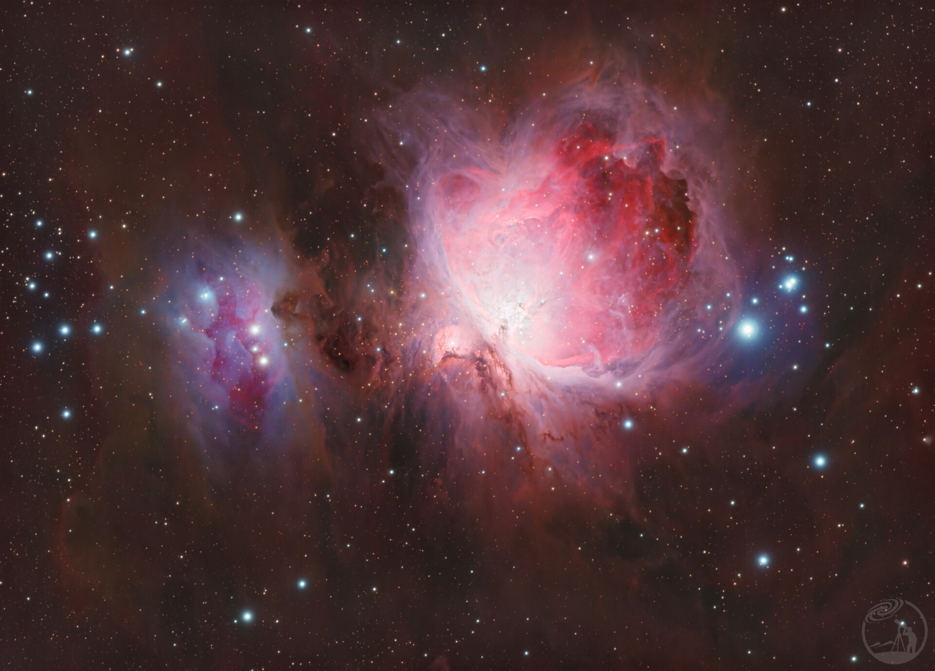 在Hα的海洋中燃烧的M42