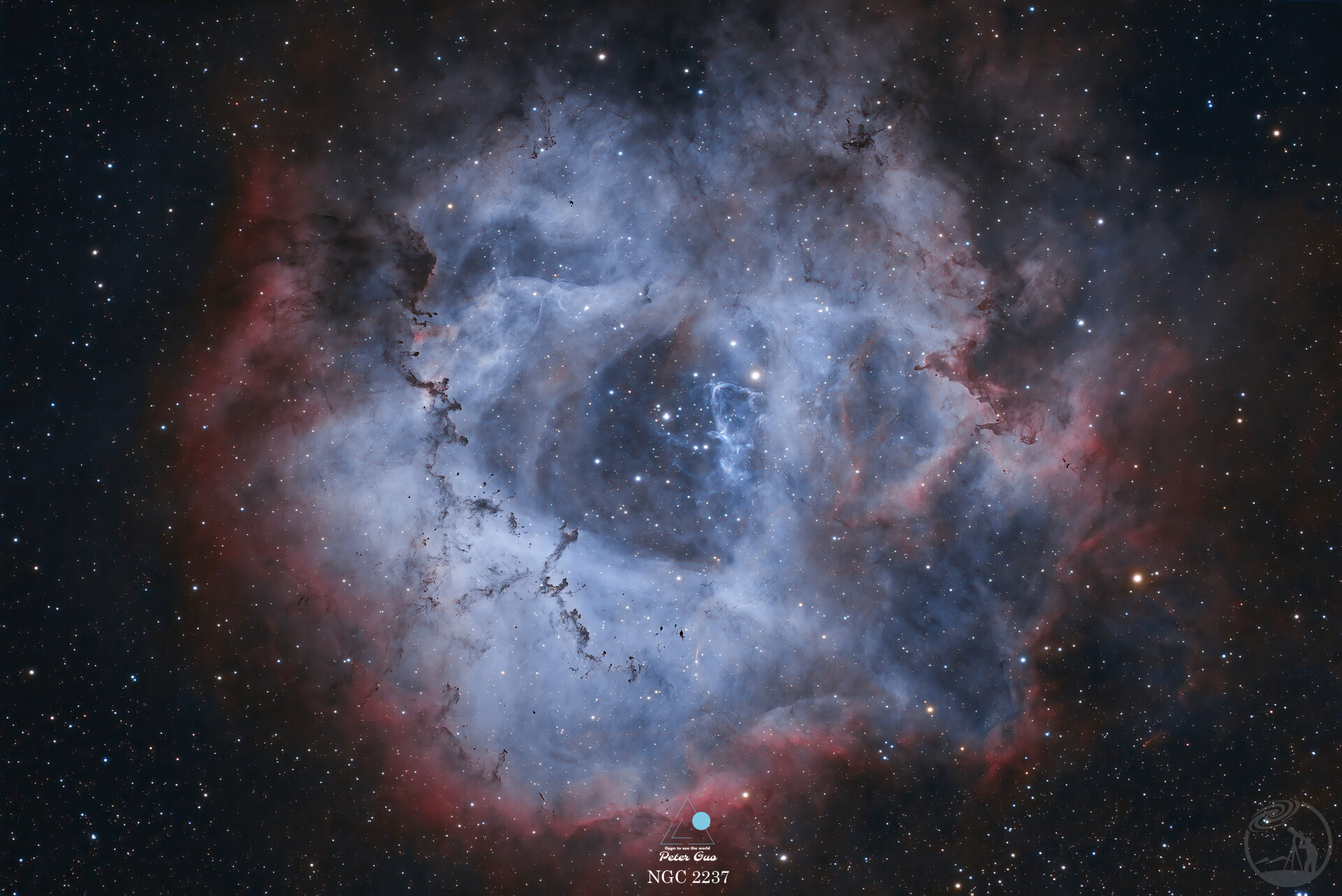 宇宙级浪漫！5200光年外的玫瑰NGC2237