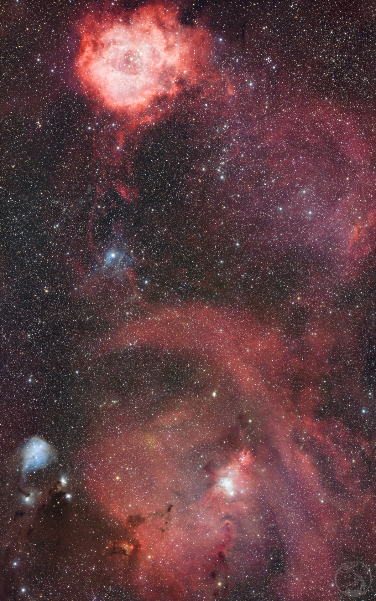 三个星云的合影