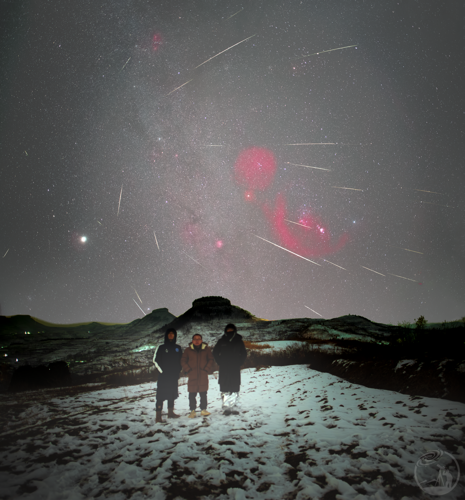 岱崮的雪夜，我接住了宇宙的烟花 ✨