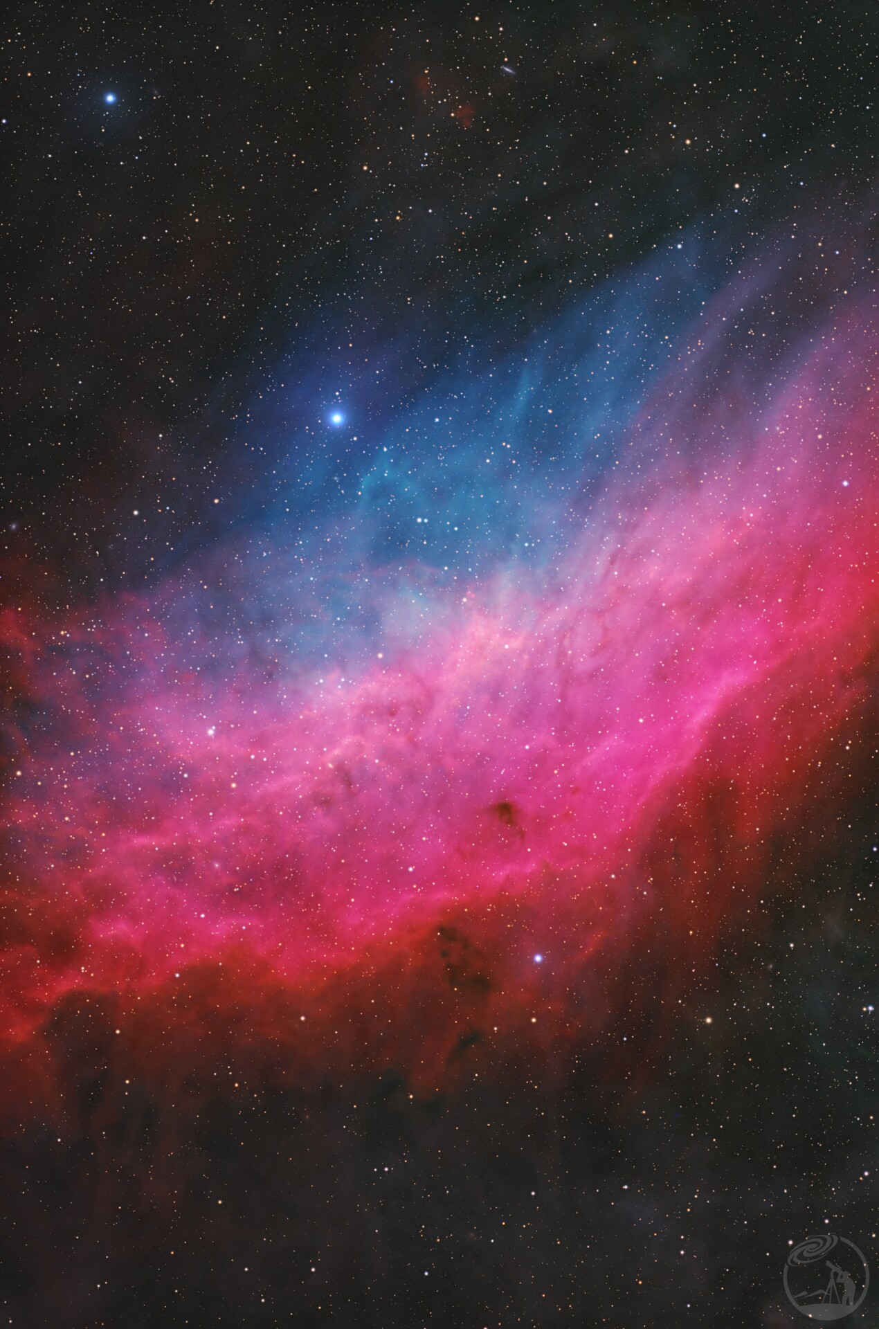 NGC1499加州星云-火蓝刀锋