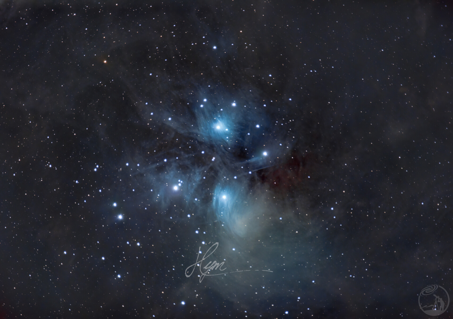 首次拍摄M45昴星团