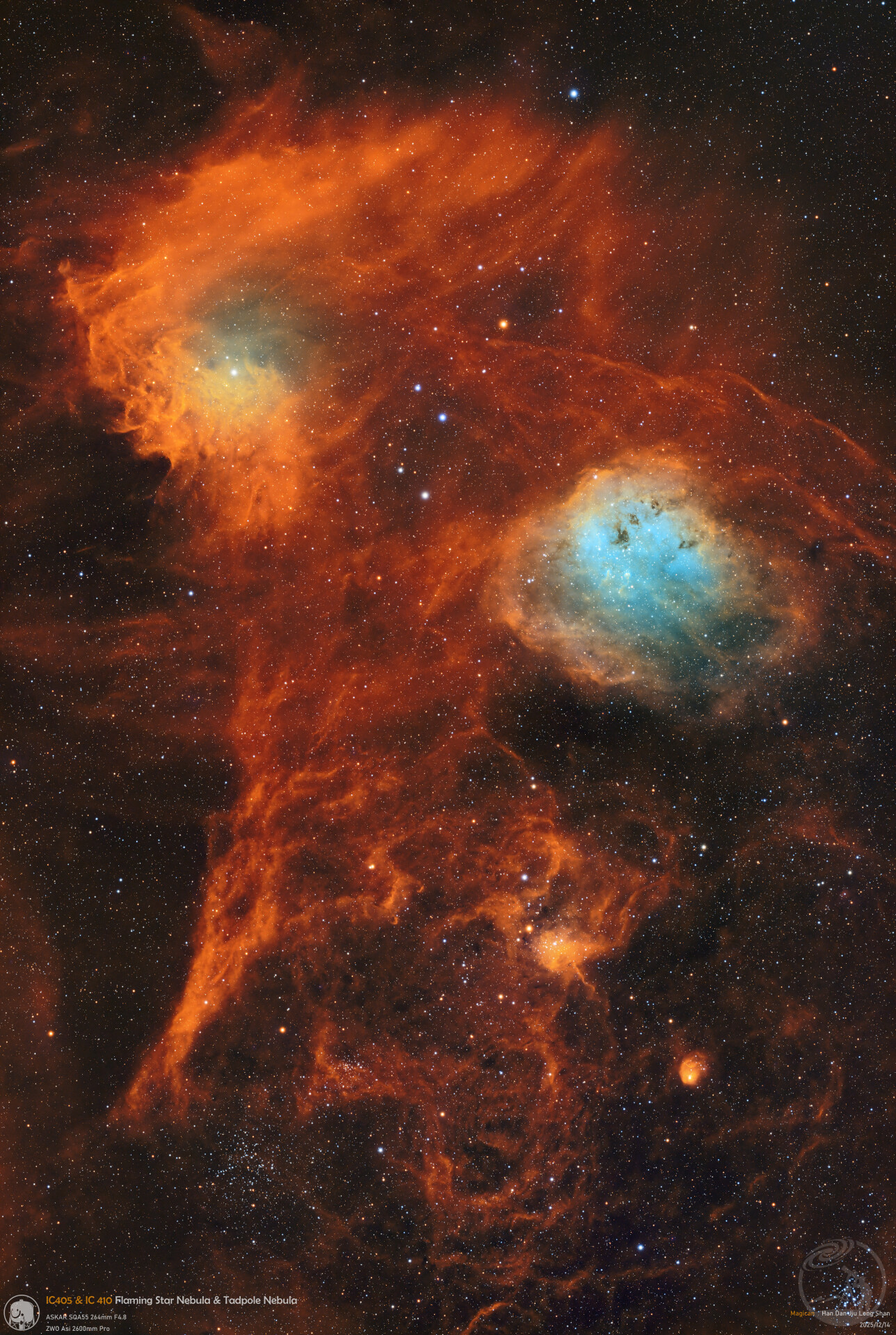 IC405&IC410 火焰与蝌蚪星云「重制版」