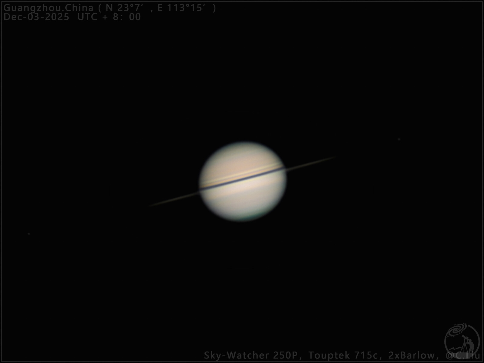 12月3日土卫五掩土卫四