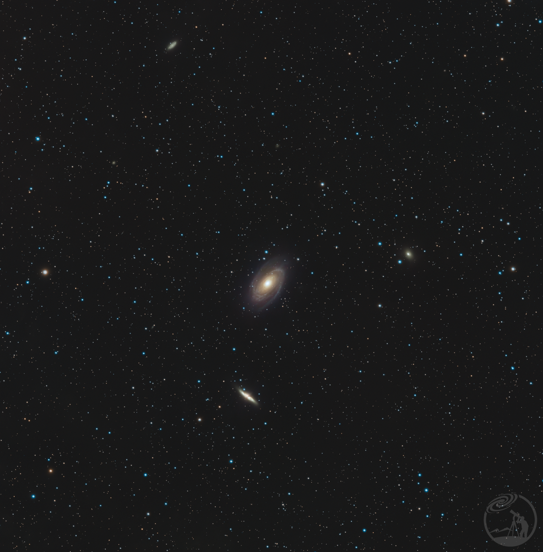 波段，雪茄，花环星系