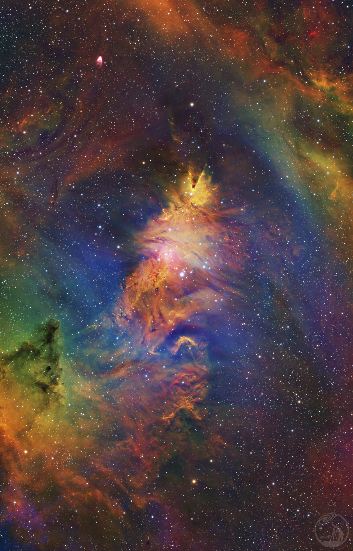 NGC2264圣诞树星云 RGB星点