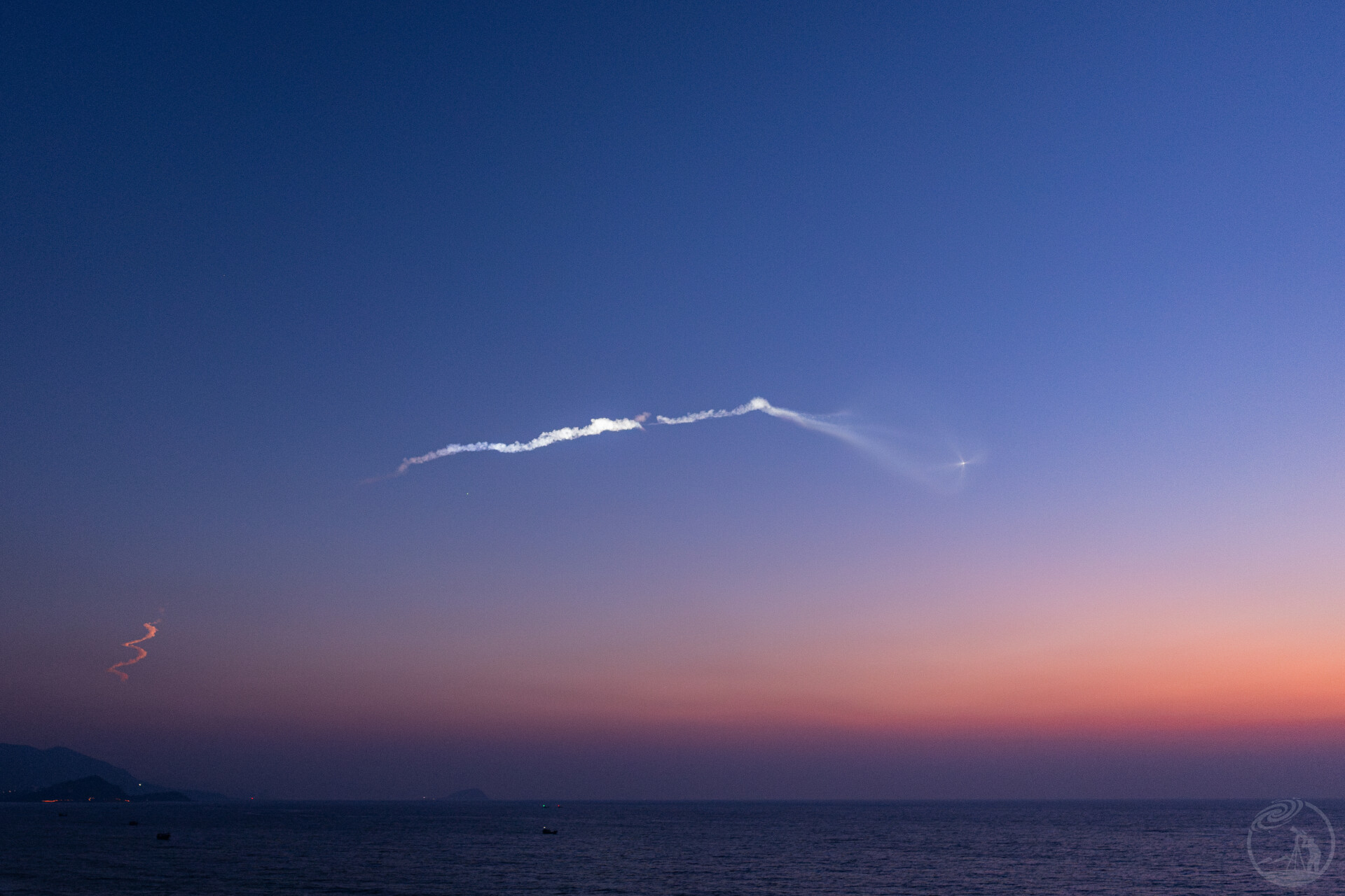 长征七号火箭云