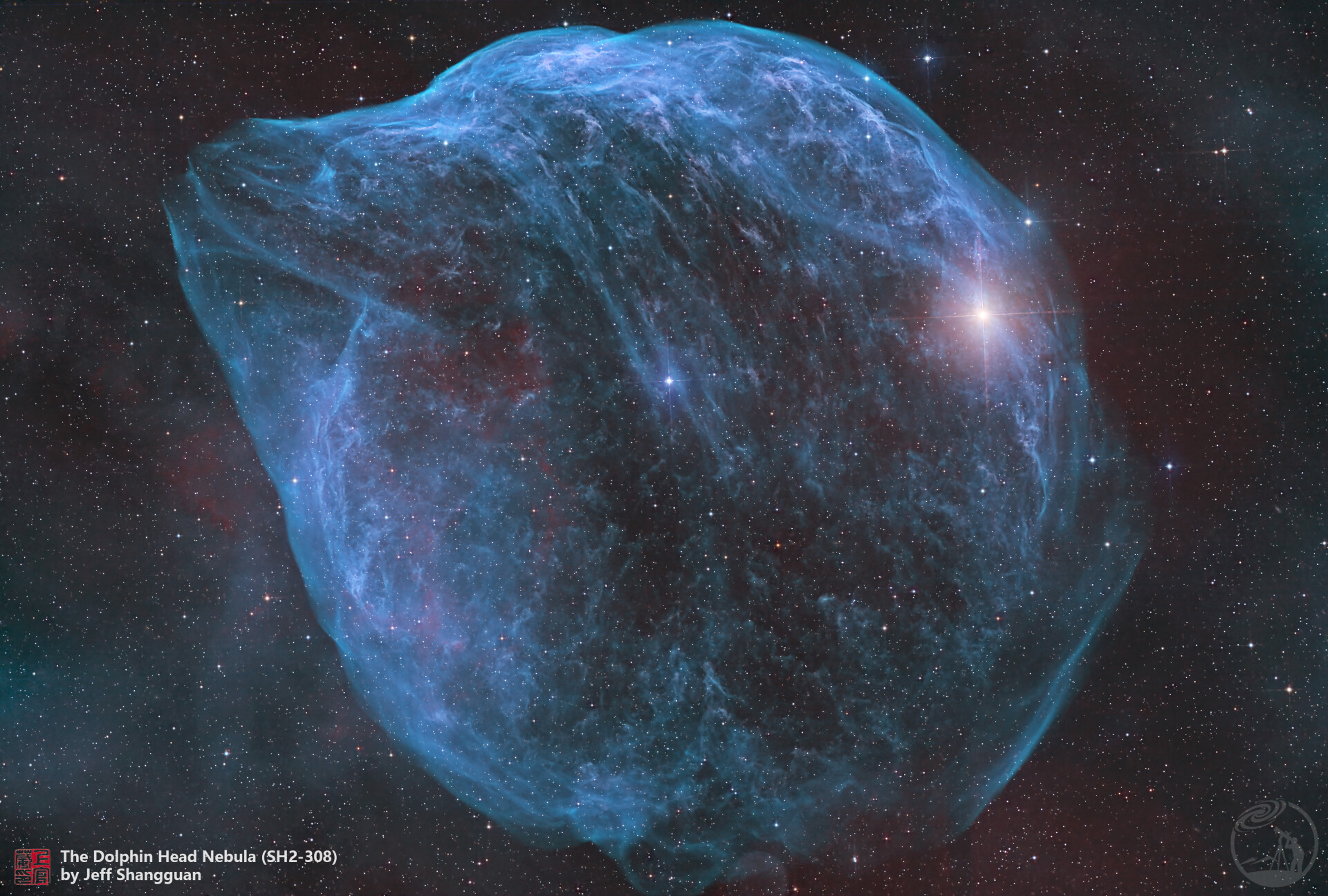 海豚头星云sh2-308