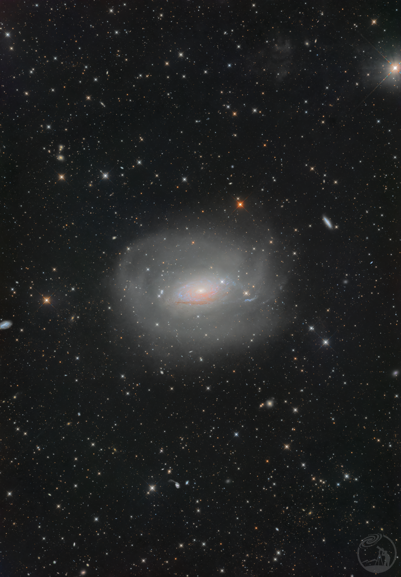 M63与纠缠的星系尘埃