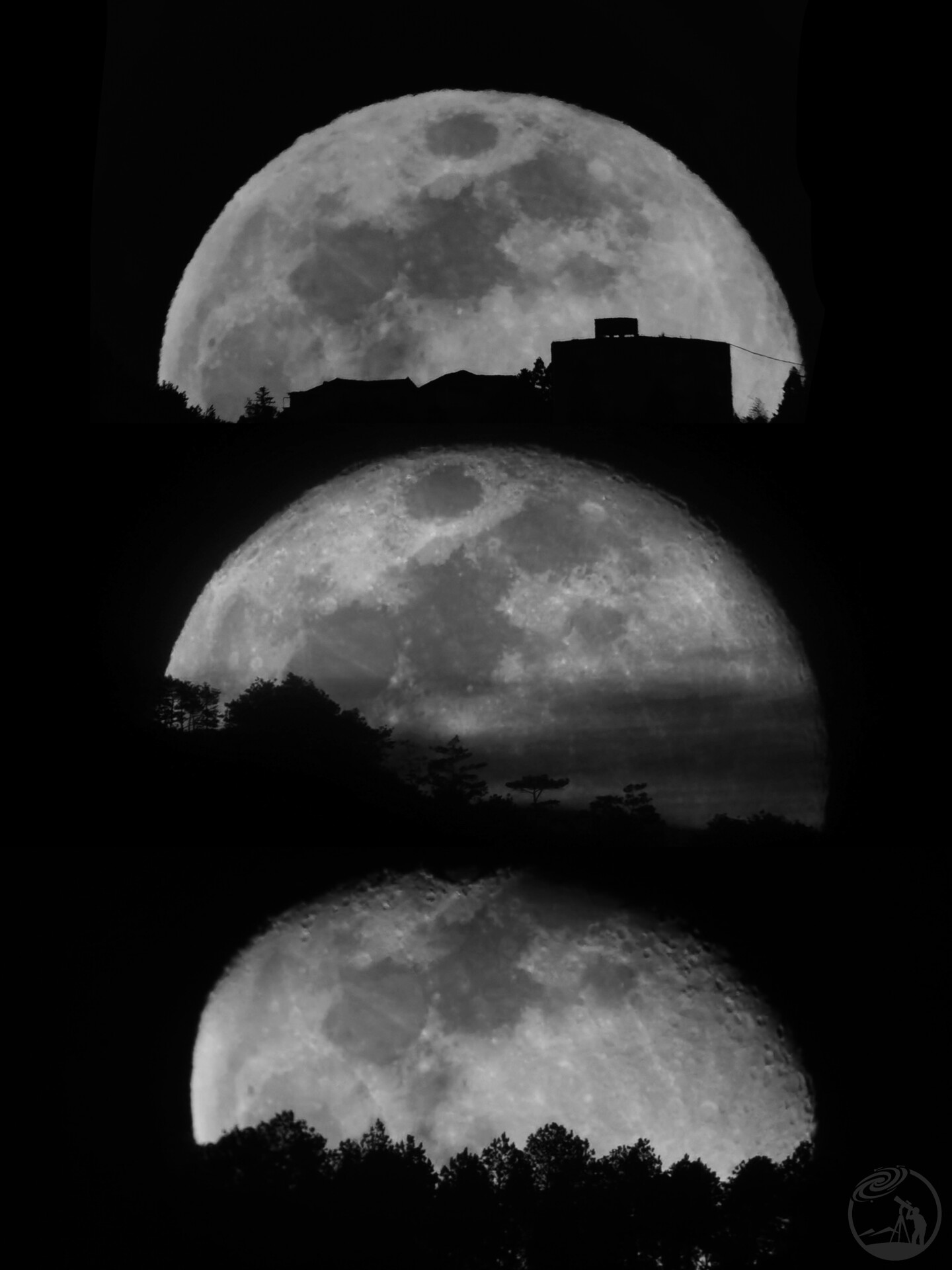 三次月亮，三次不同的地景