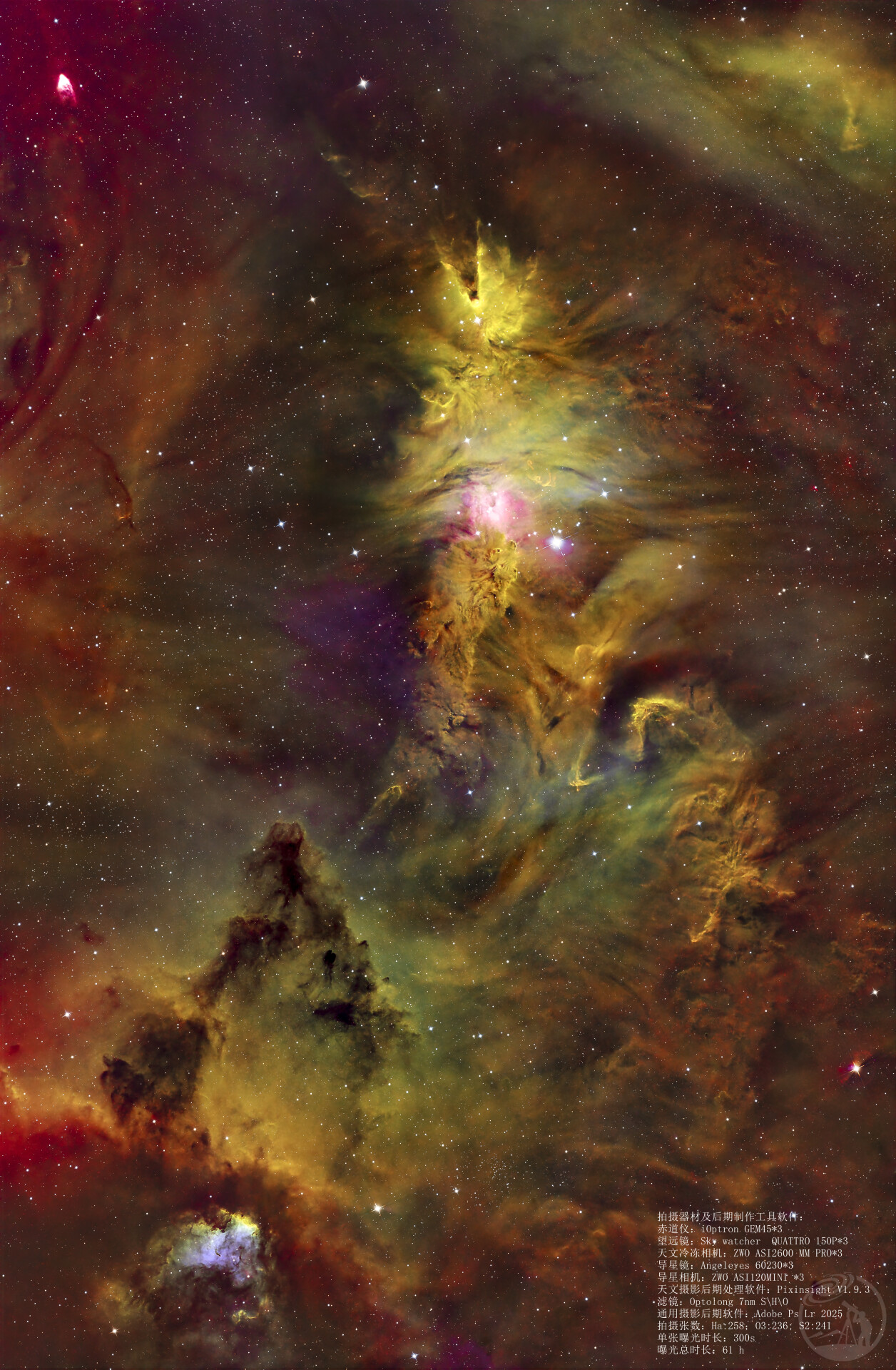 圣诞树 8.4级光污染区3摊并行拍摄