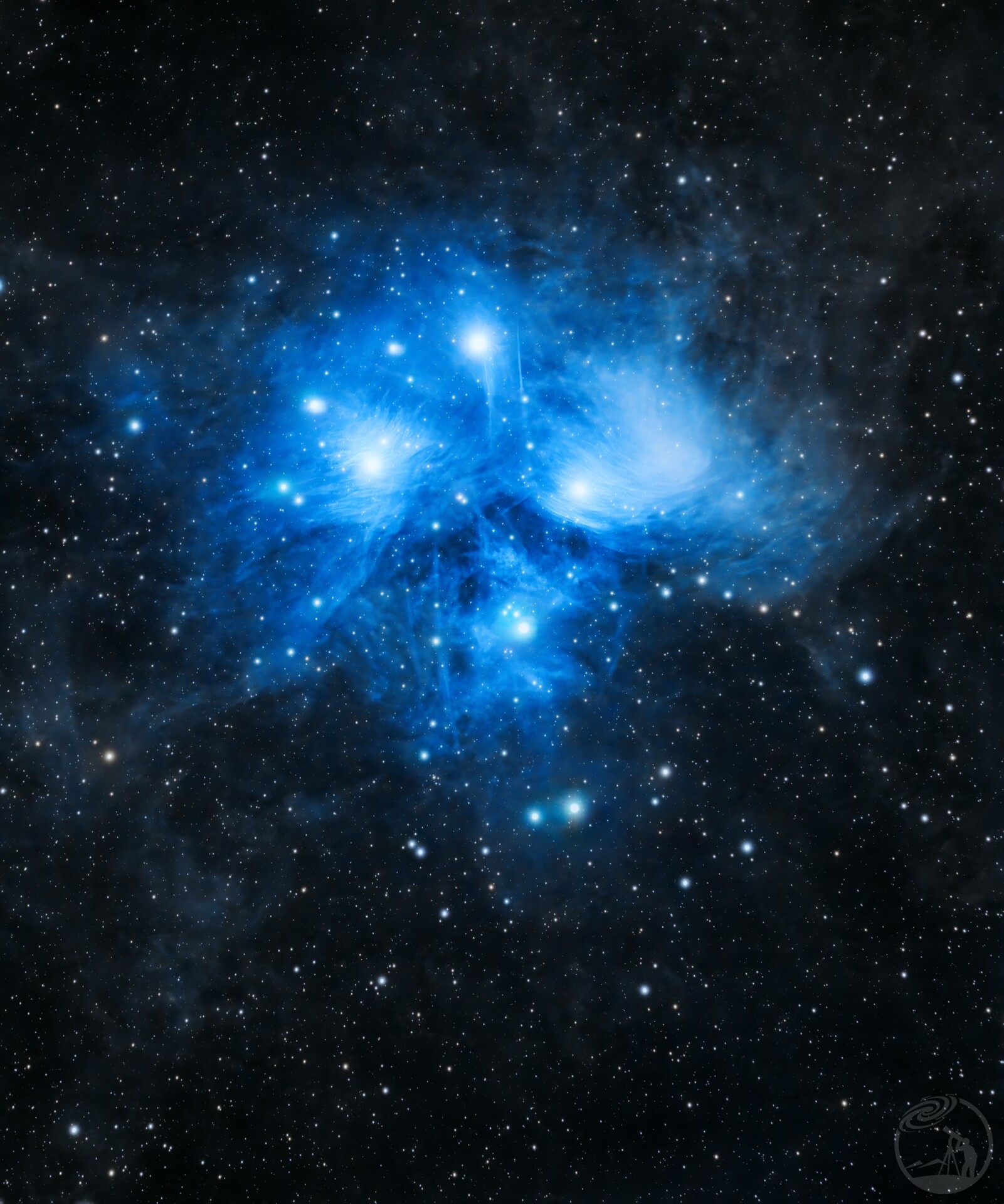 又重新后期一遍昴星团