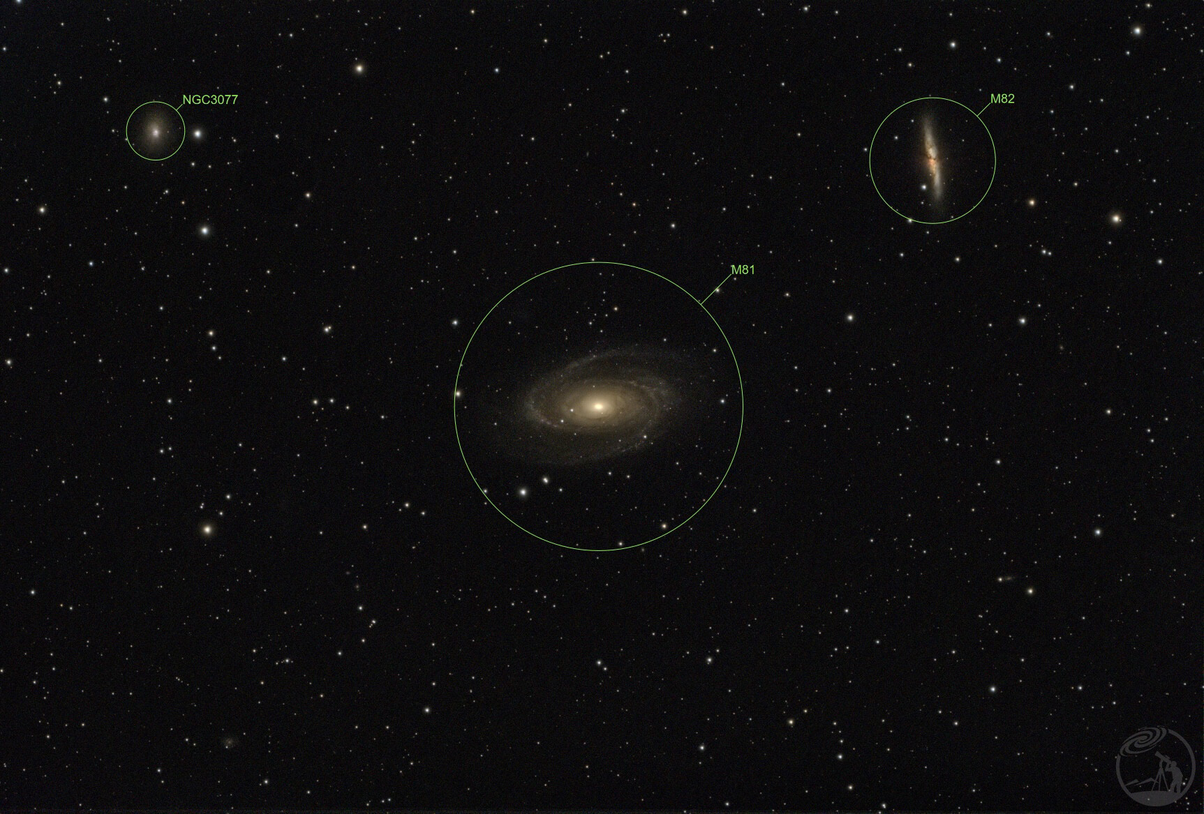 总有星空太上头｜M81+M82+NGC3077
