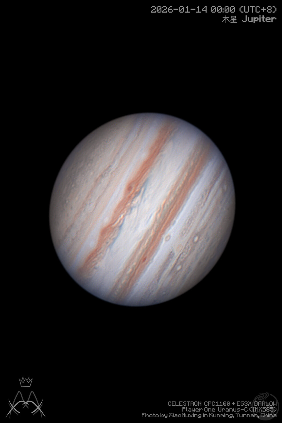 生日零点的木星