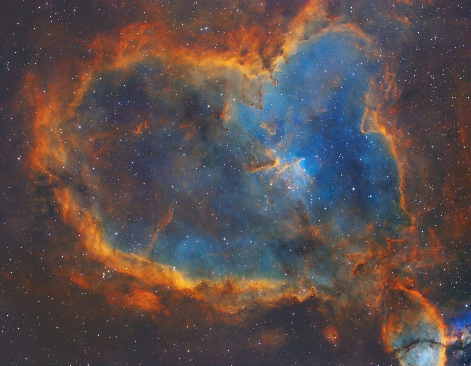 IC1805心脏星云（窄带练手素材）