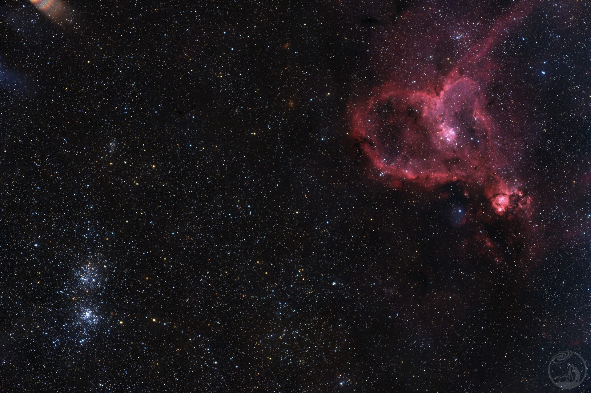 心脏星云和双星团