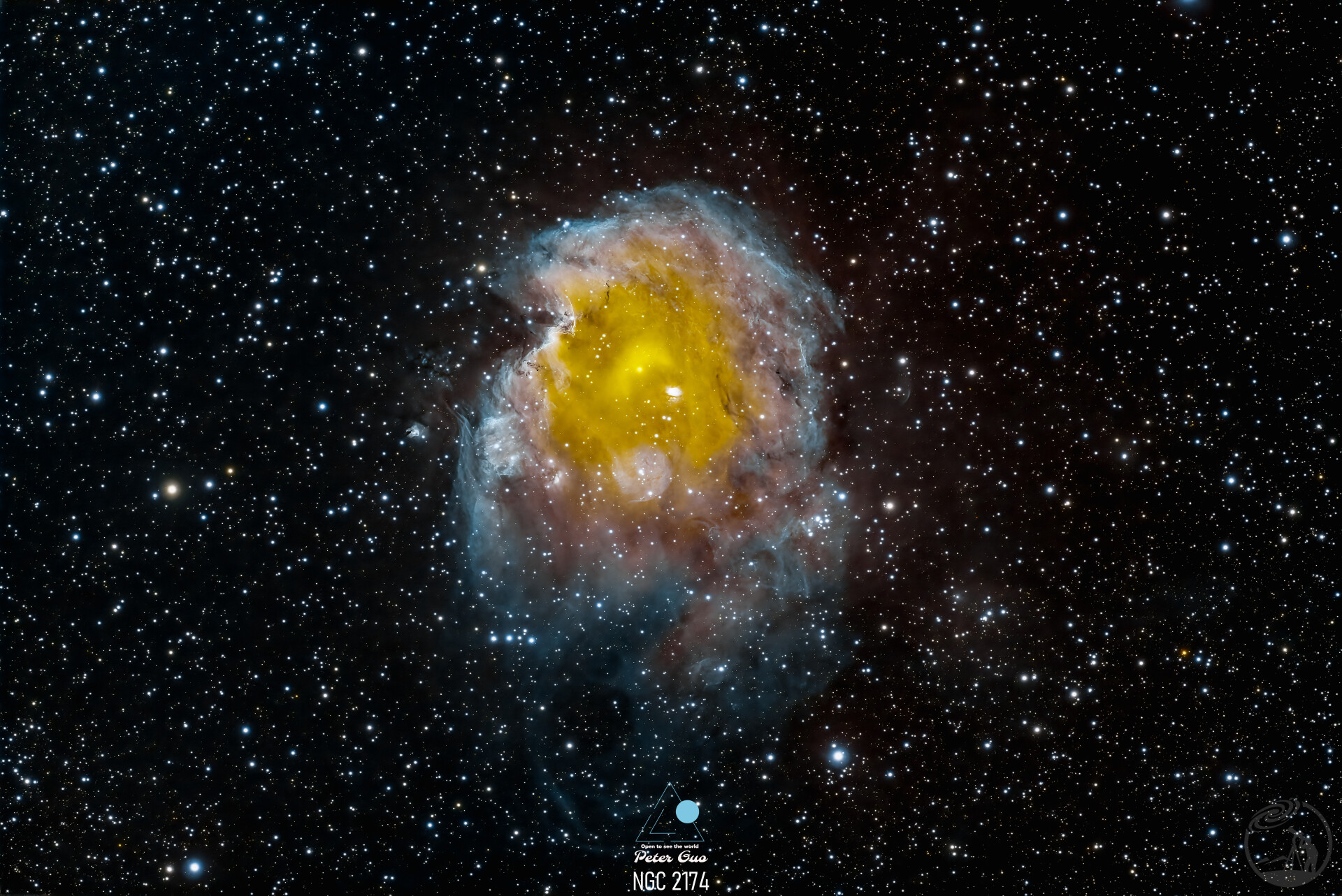 🐒被宇宙盯上的一刻：NGC 2174 猴头星云🌌
