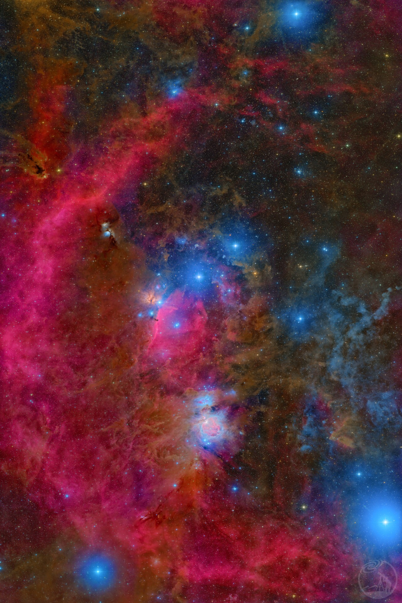 猎户座局部与巴纳德环（6x6马赛克）