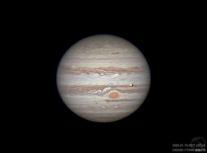 冲日的木星和木卫一