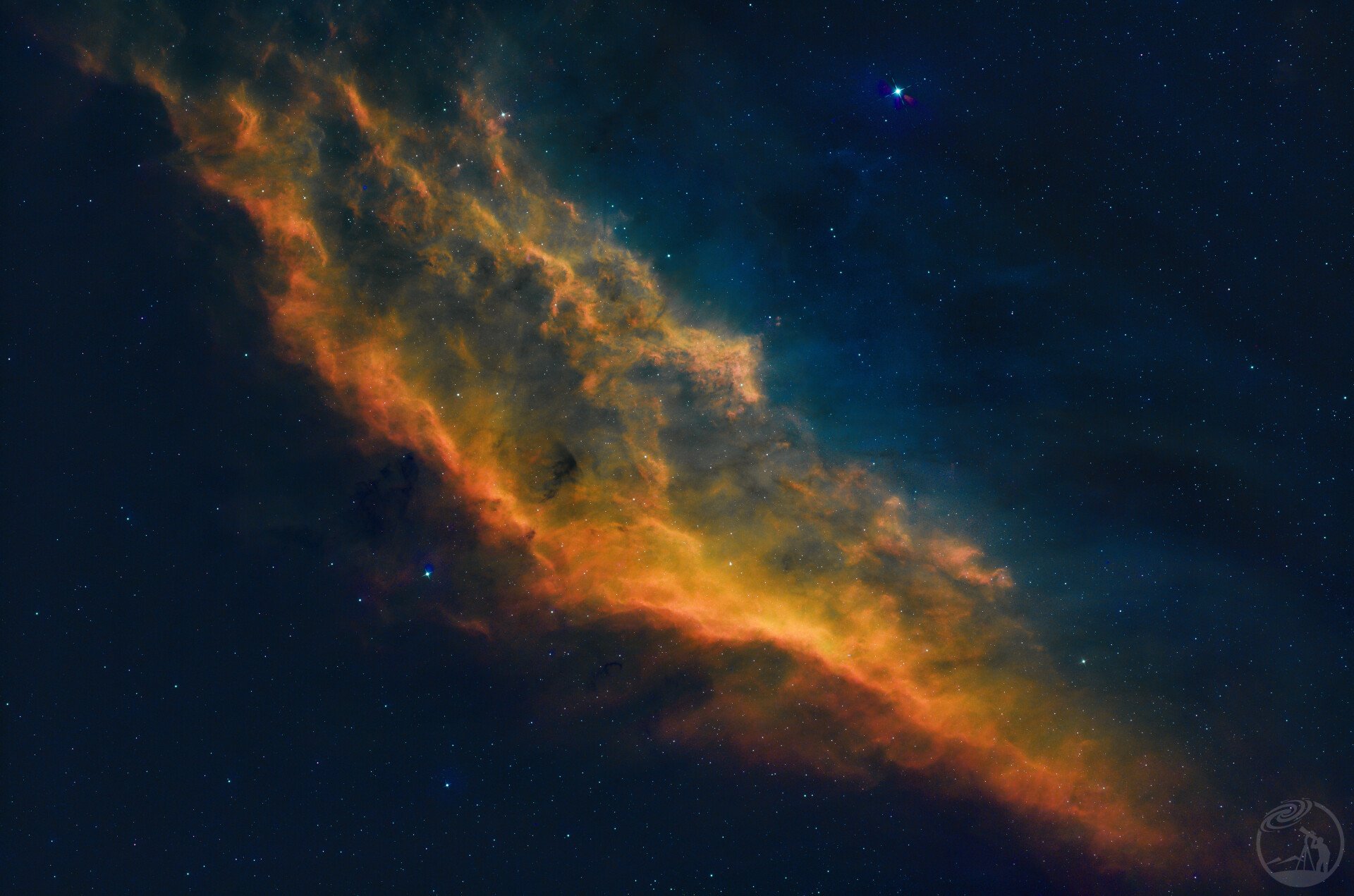 学调哈勃色之北美星云