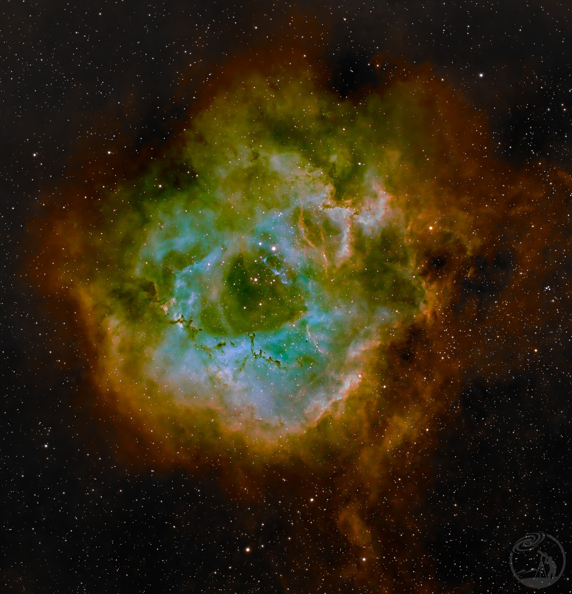 双窄带滤镜颜色分离重组哈勃色