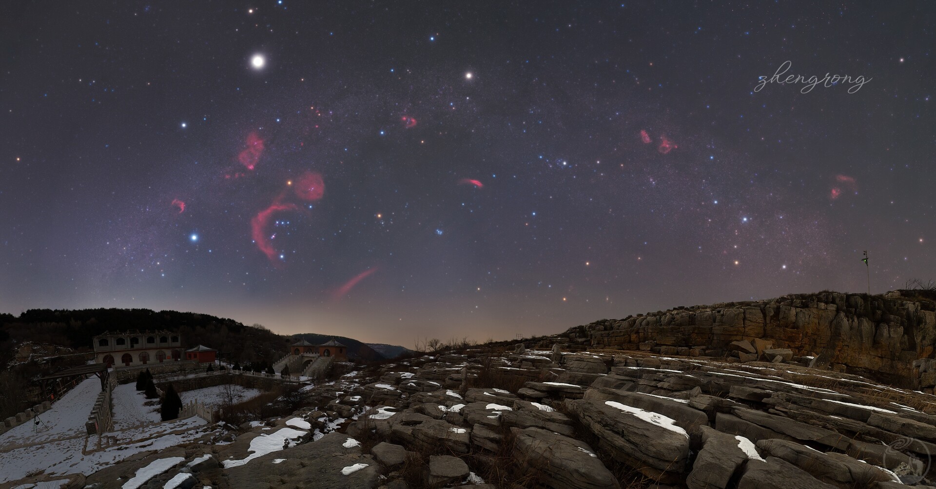 冬夜的璀璨星空