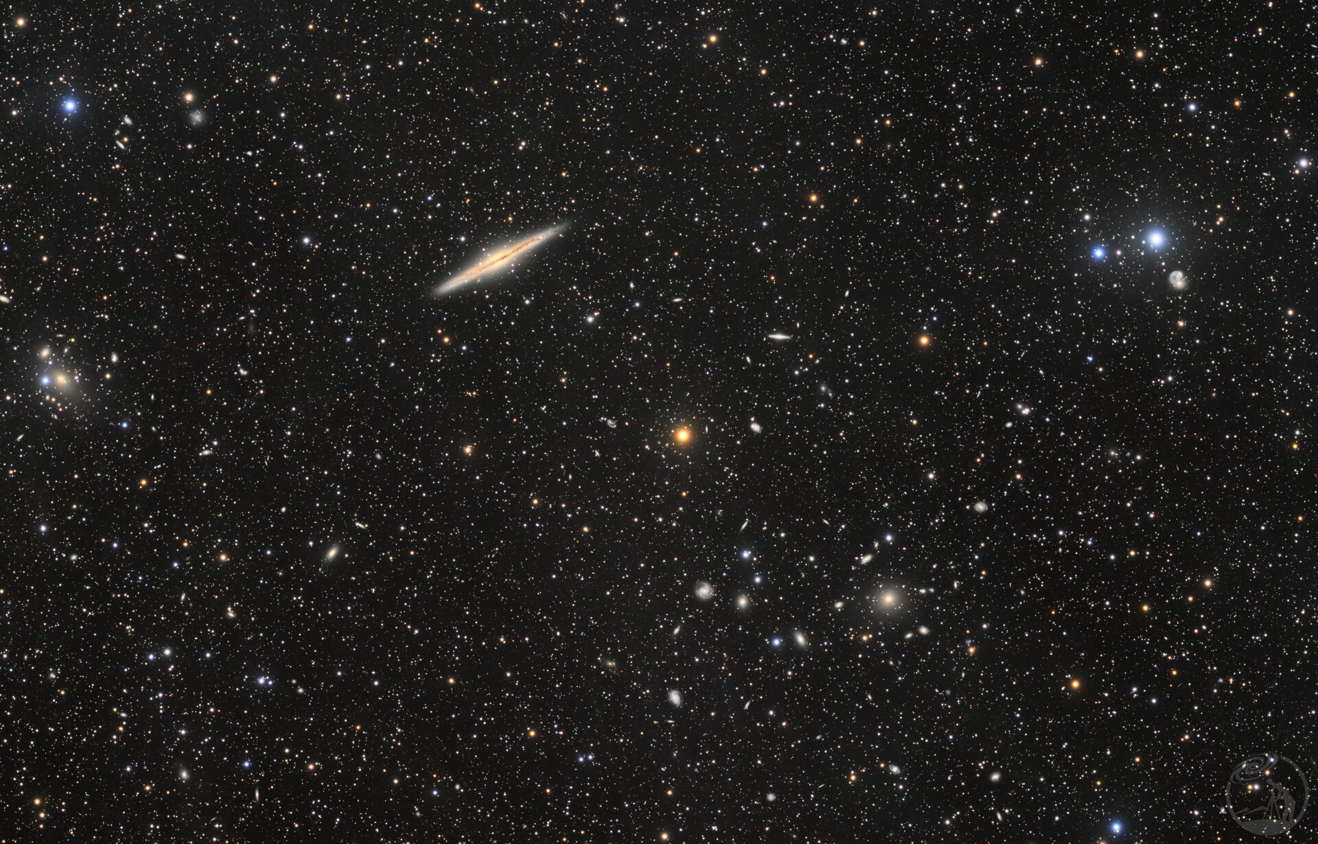 NGC891银裂星系 星系群Abell 347广域