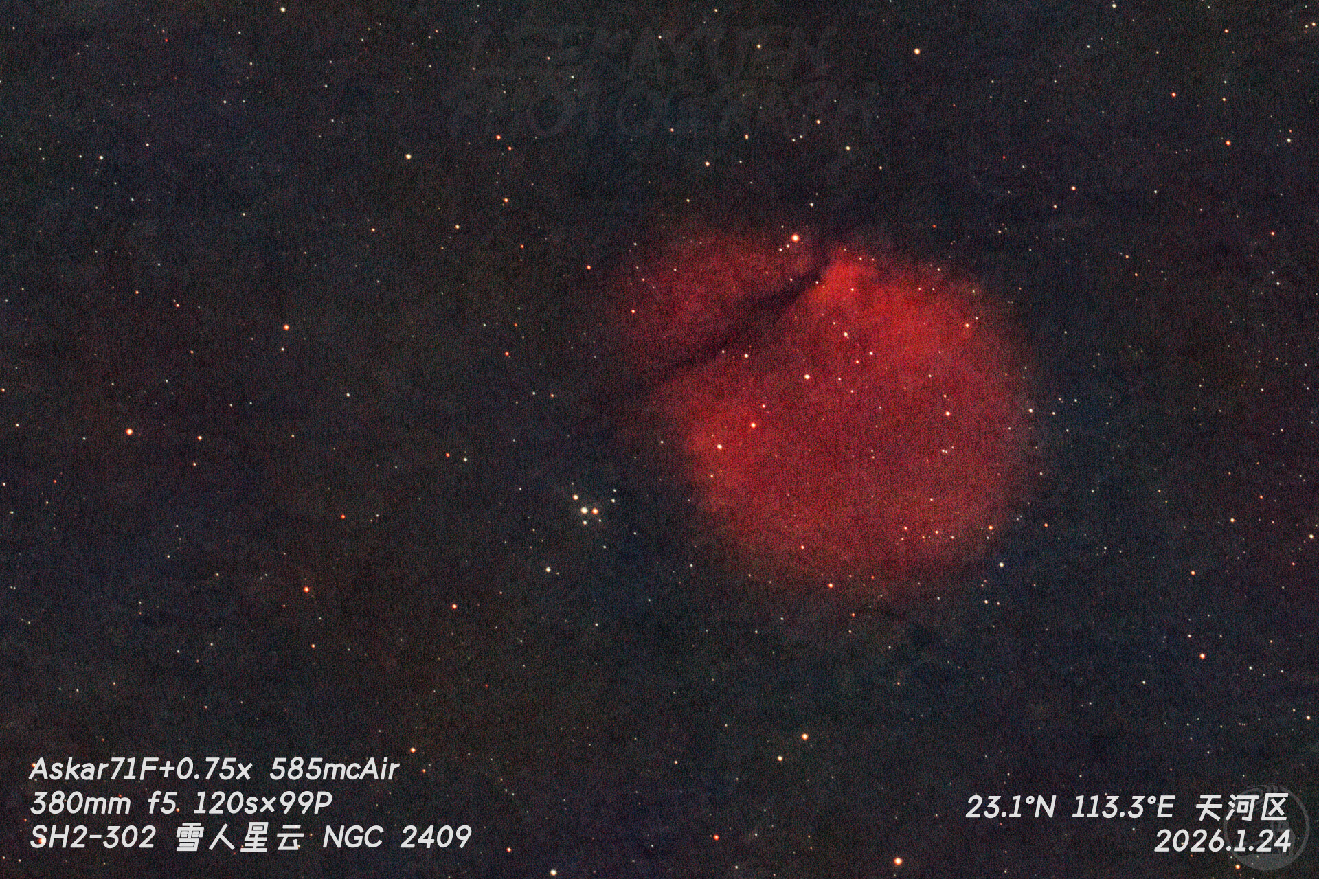 冬天就该拍雪人星云