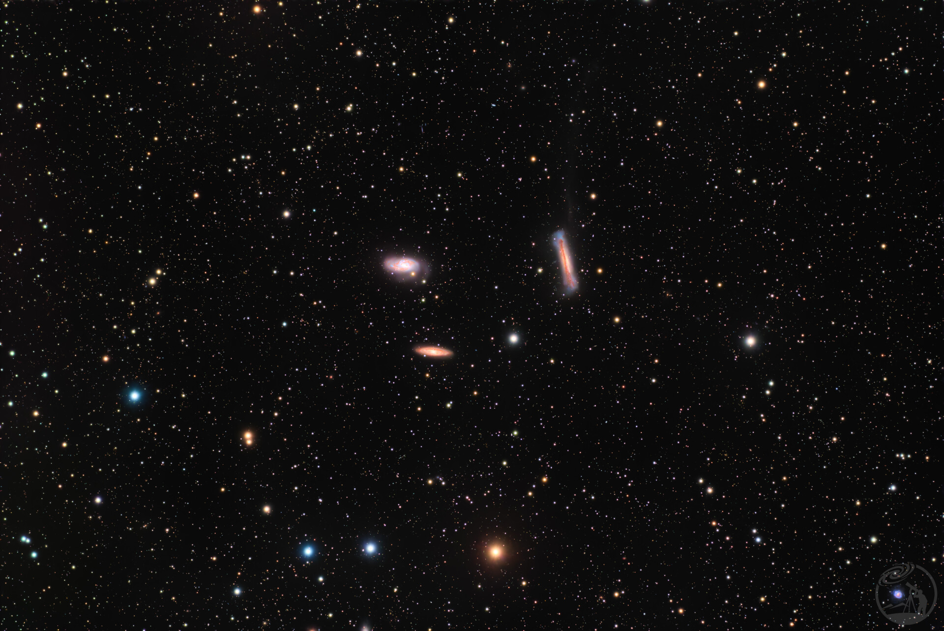 狮子座三重奏（NGC 3628，M65，M66)
