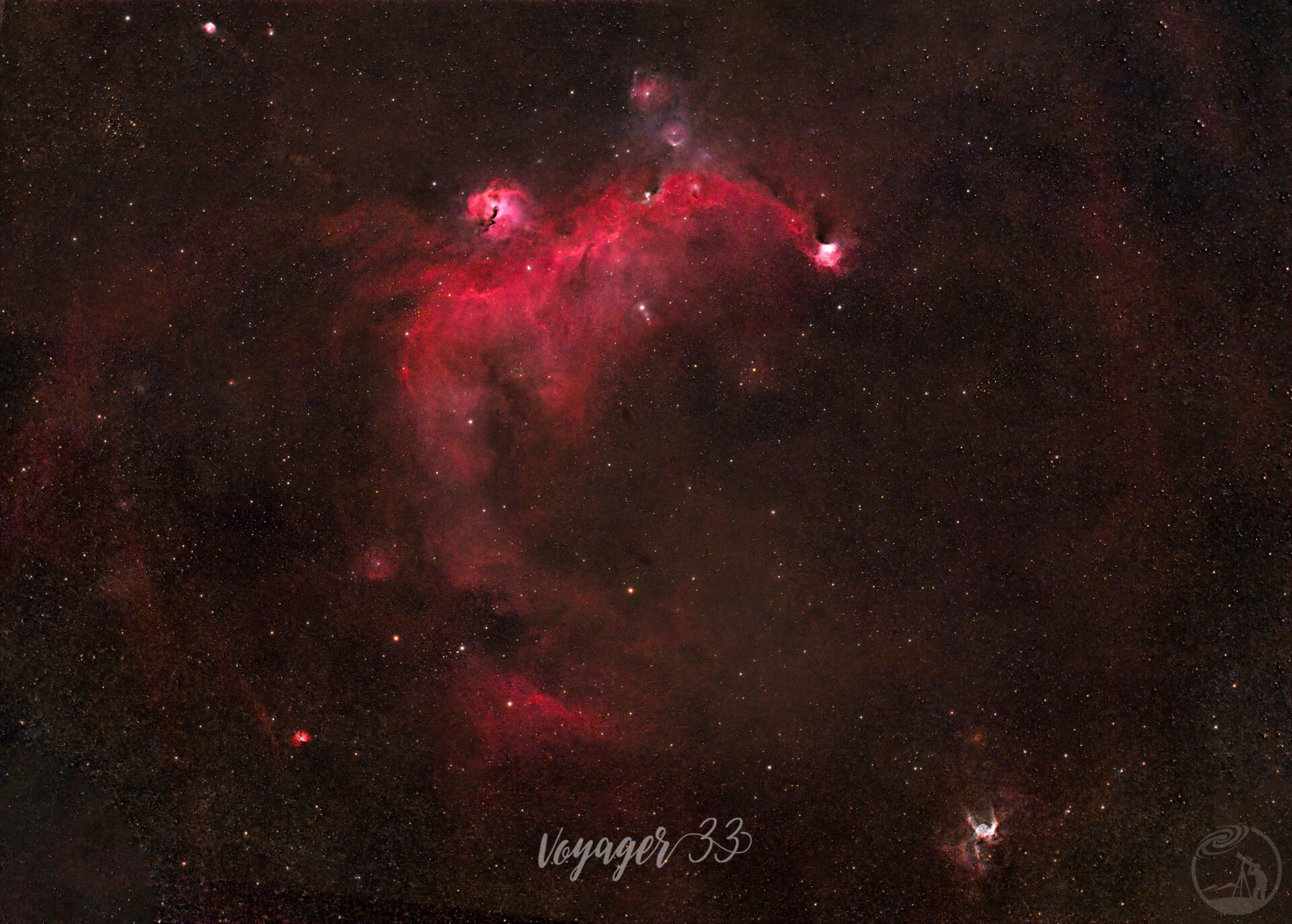 海鸥星云和雷神头盔同框照