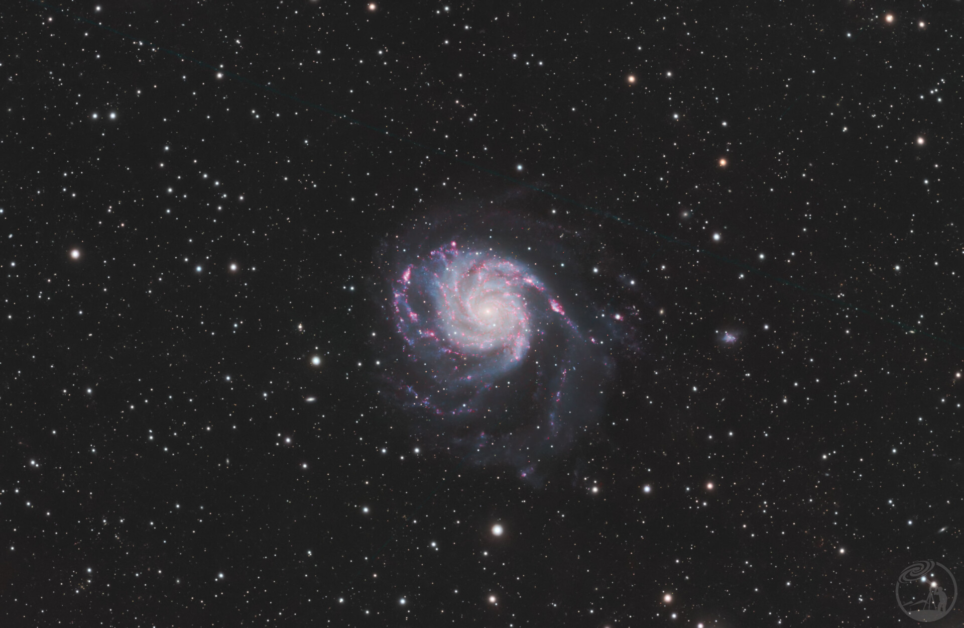 M101 LRGB+Ha放大裁剪