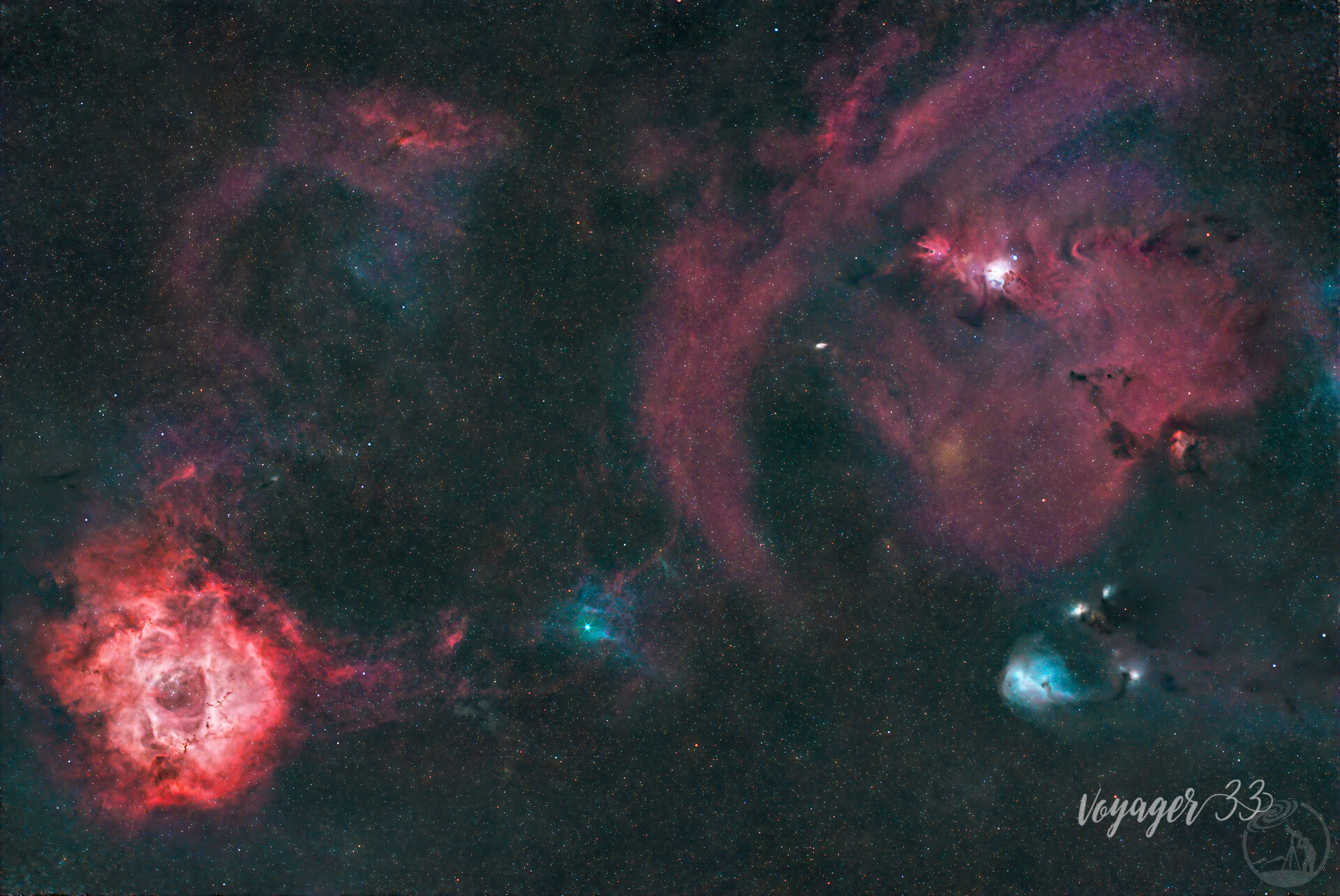 玫瑰🌹圣诞树🎄小鲸鱼🐳三合一星云✌️