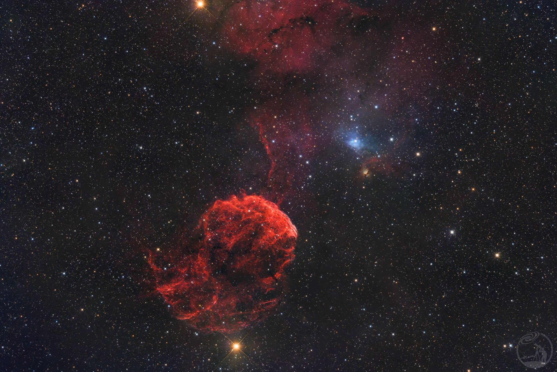 水母星云 IC 443 | 125分钟累积曝光