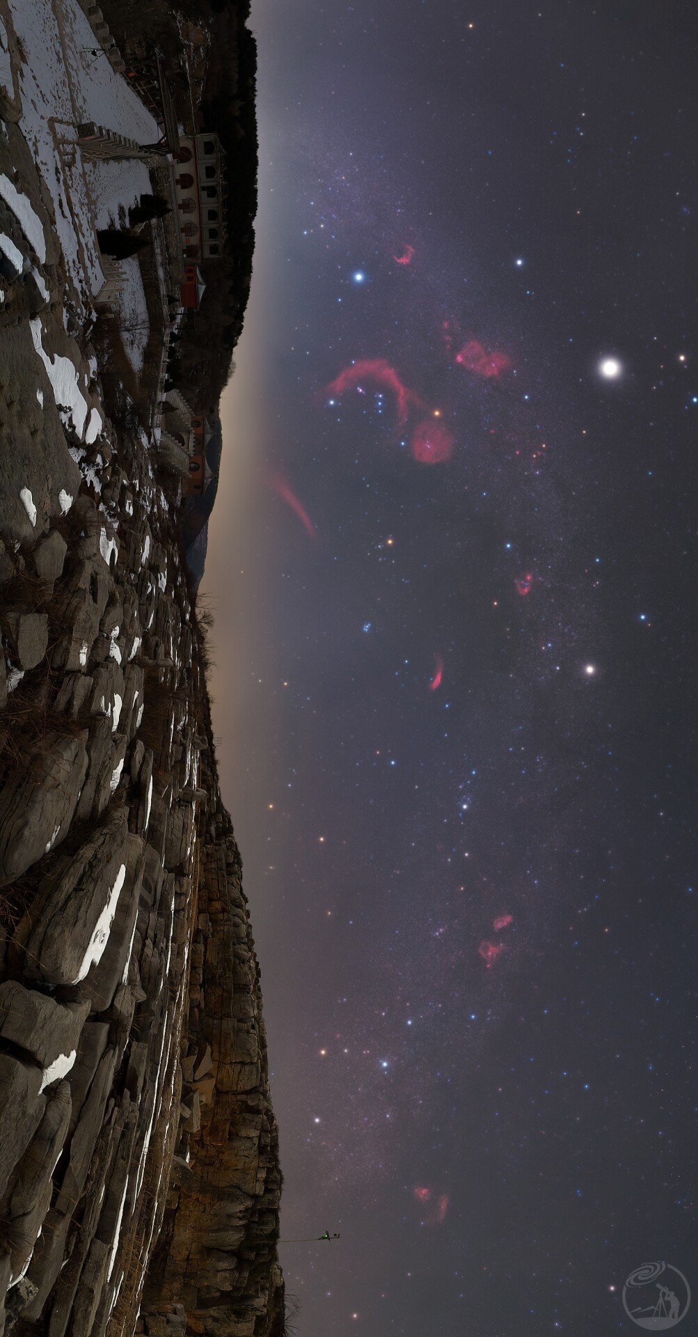 冬夜的璀璨星空