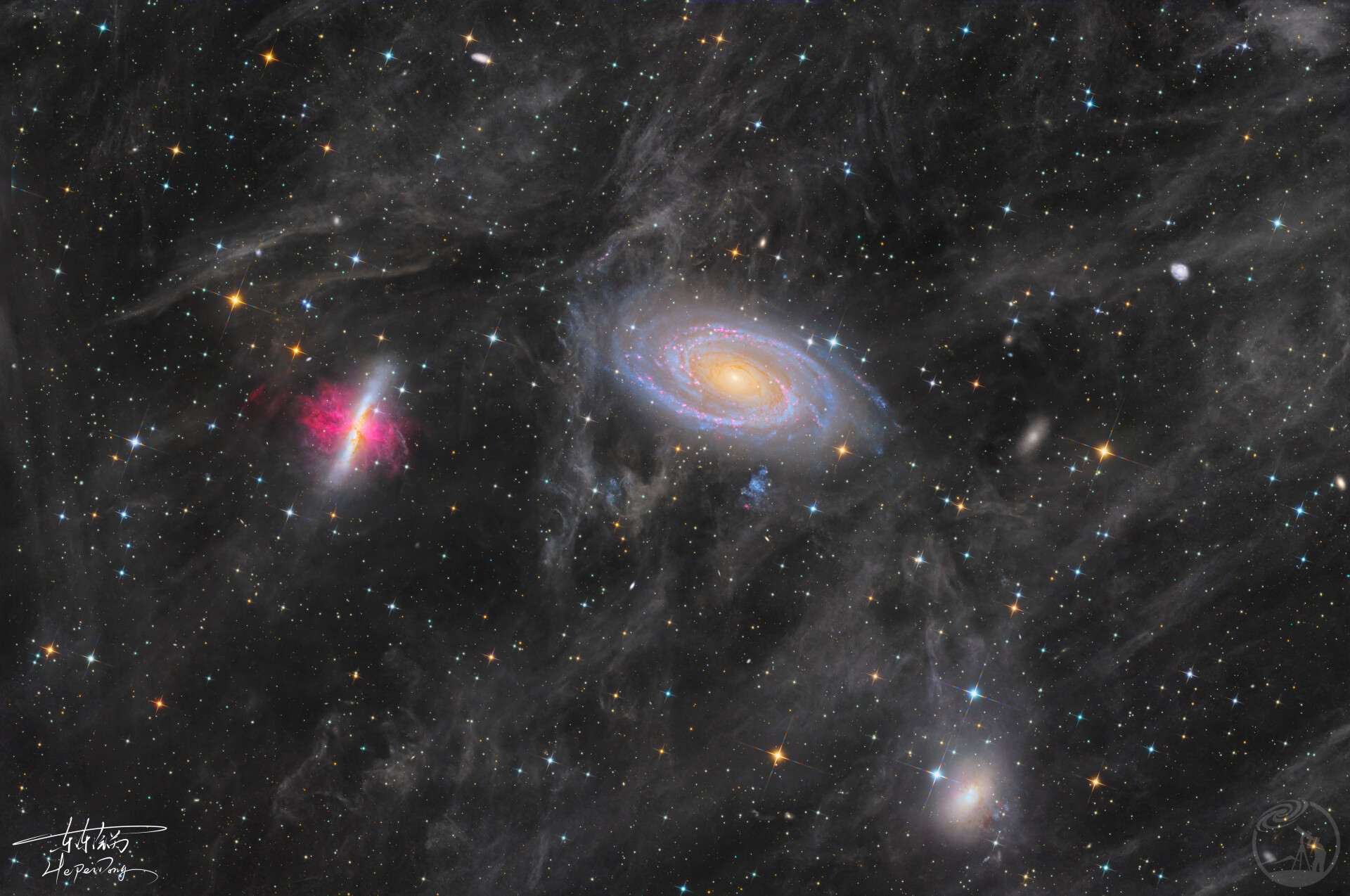 波德，雪茄和花环（M81 M82）