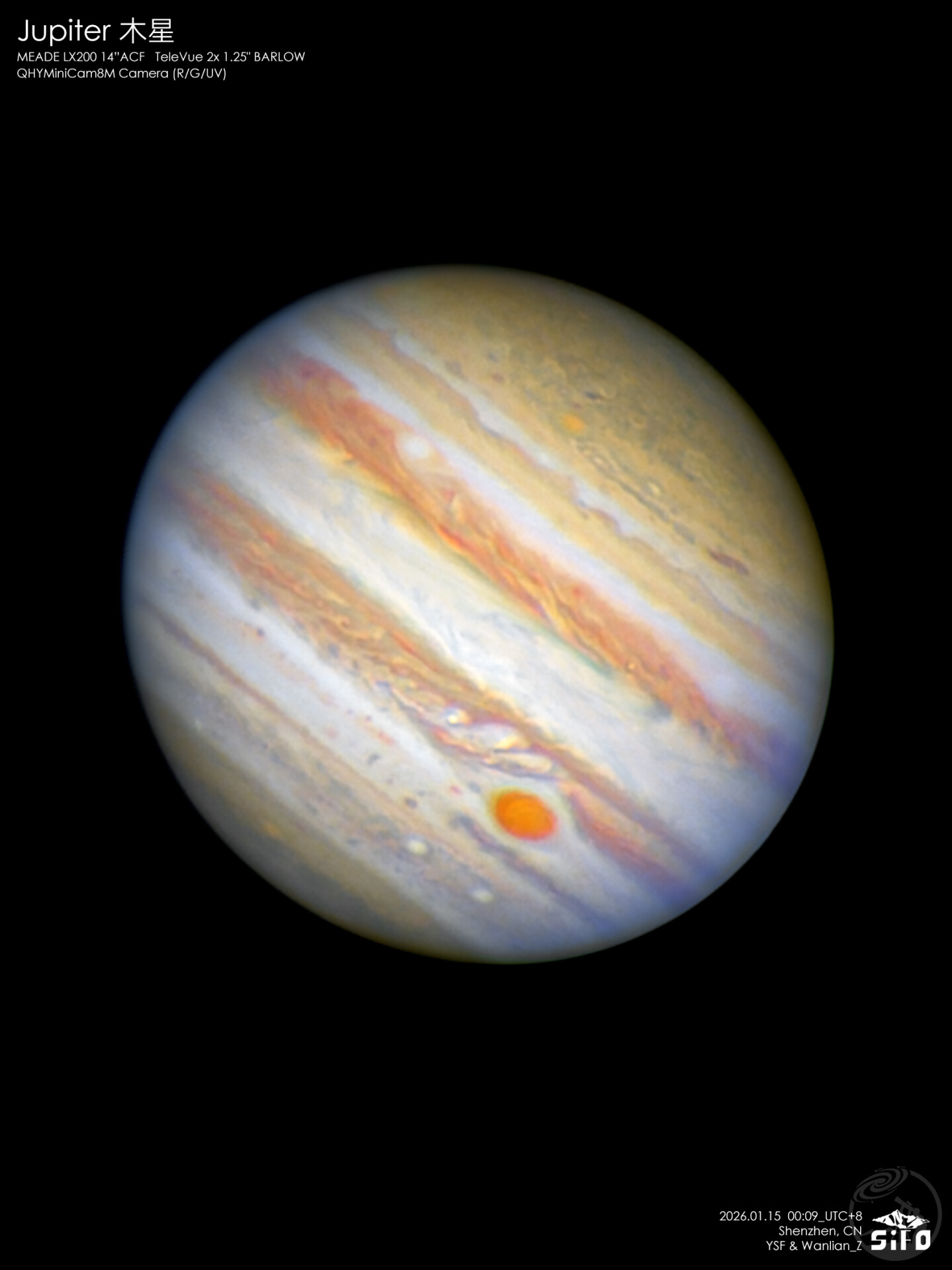 R-G-UV木星与大红斑