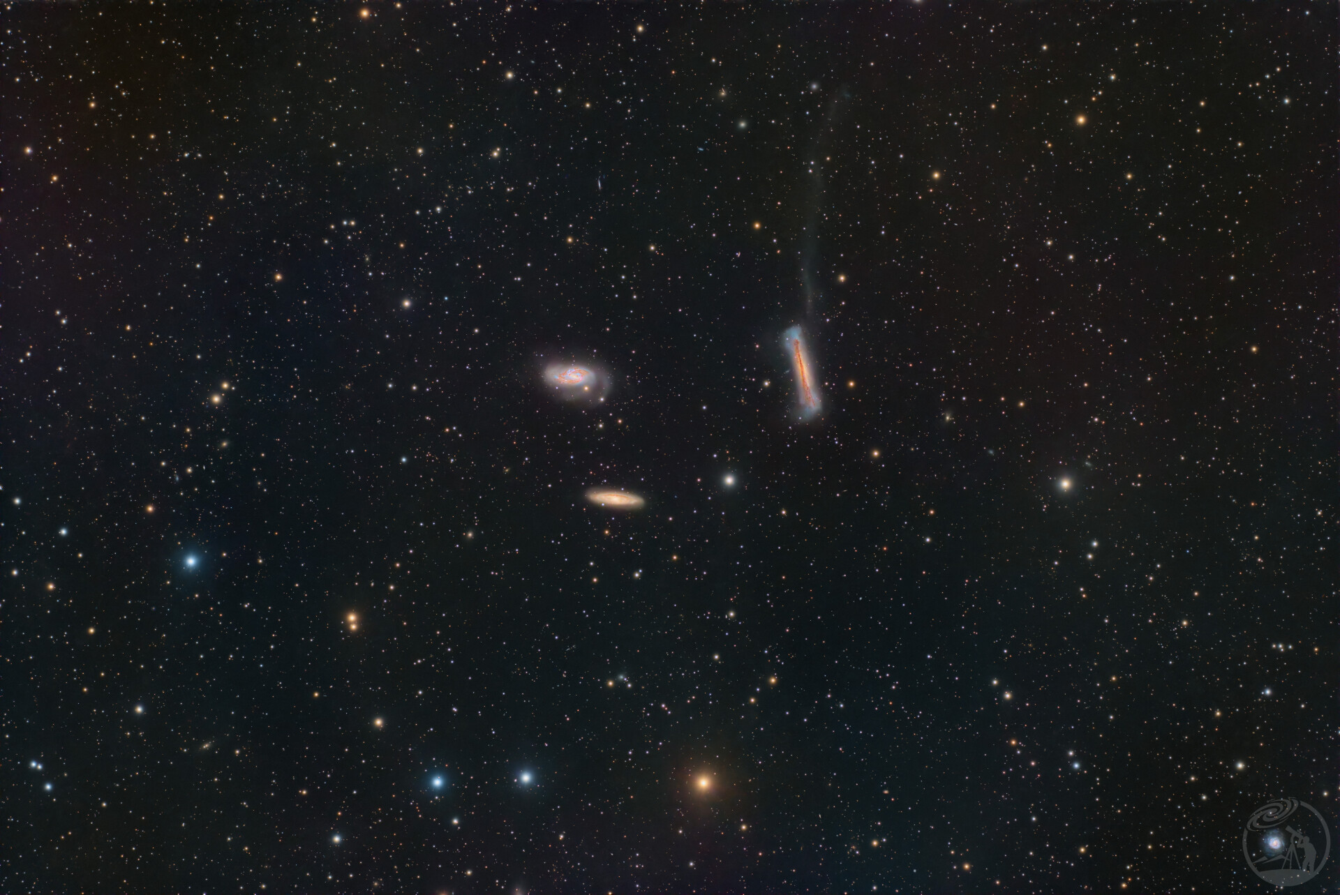 狮子座三重奏（NGC 3628，M65，M66)