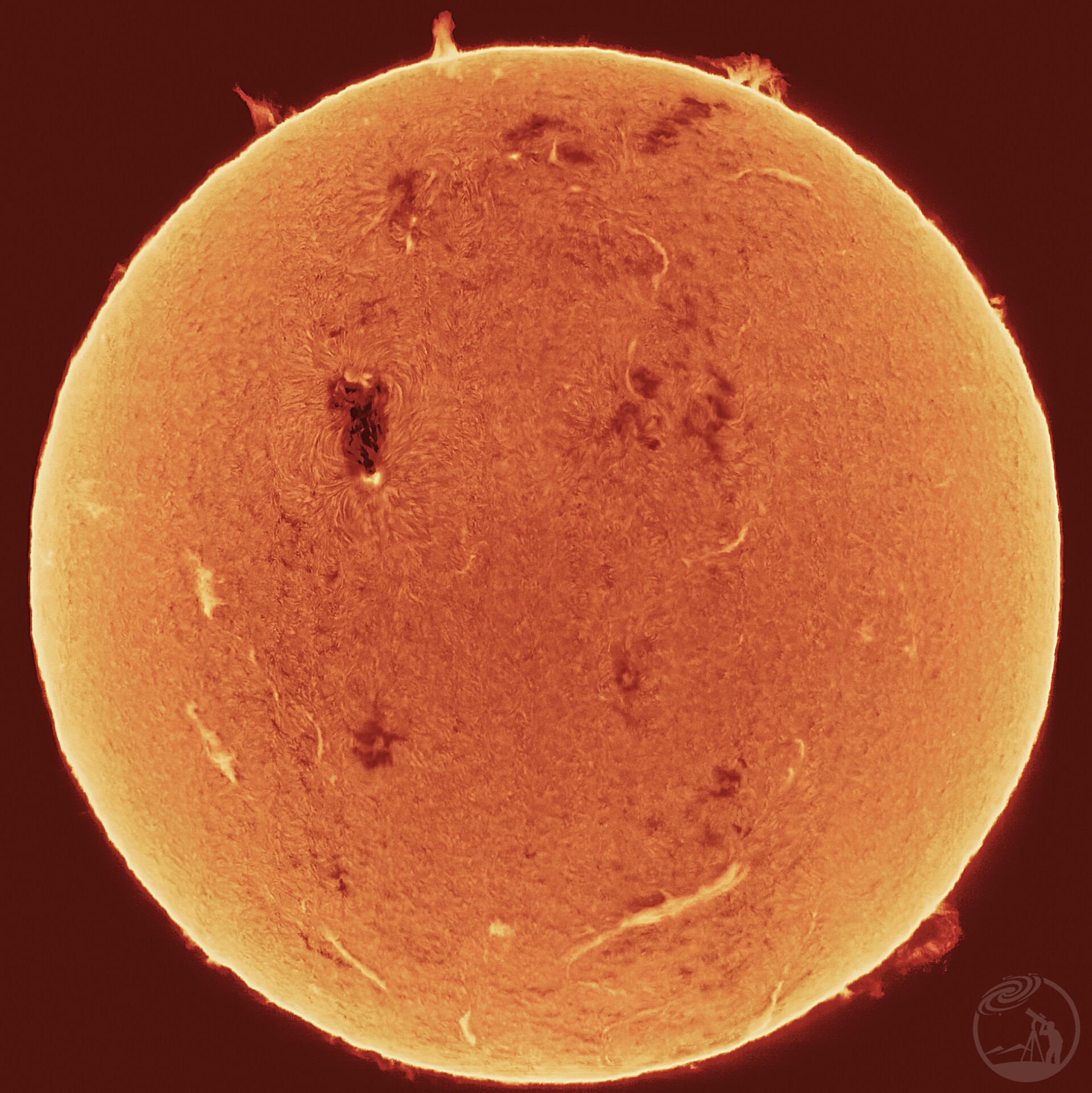 光谱仪线扫太阳