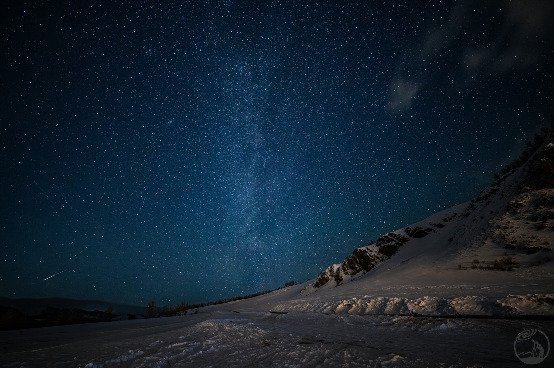 喀纳斯冬季银河
